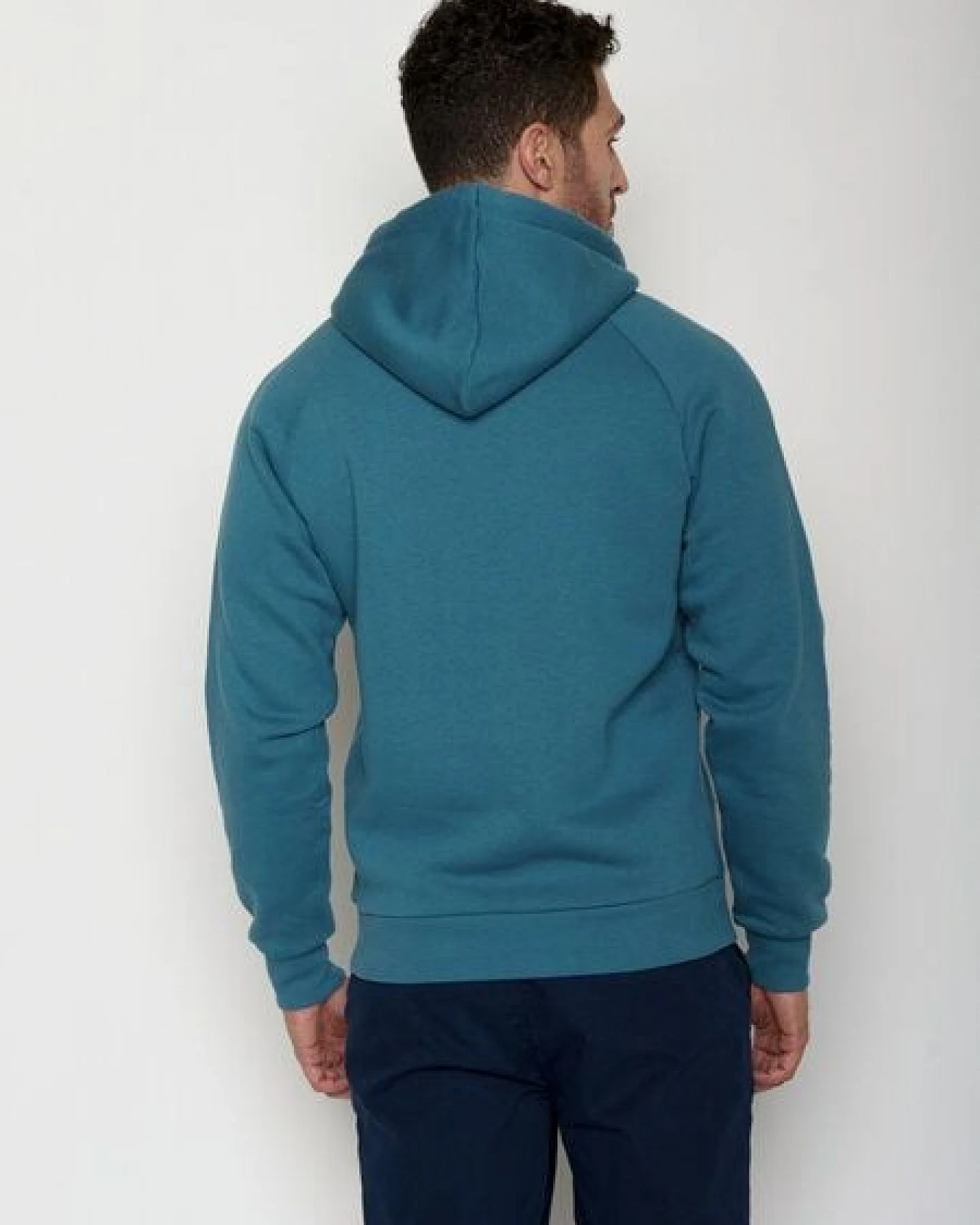 GREENBOMB Bike Travel Trek - Hoodie aus Bio-Baumwolle mit Raglan-Arm / hochwertiger Print / GOTS / Fair & Vegan – Ansicht 4