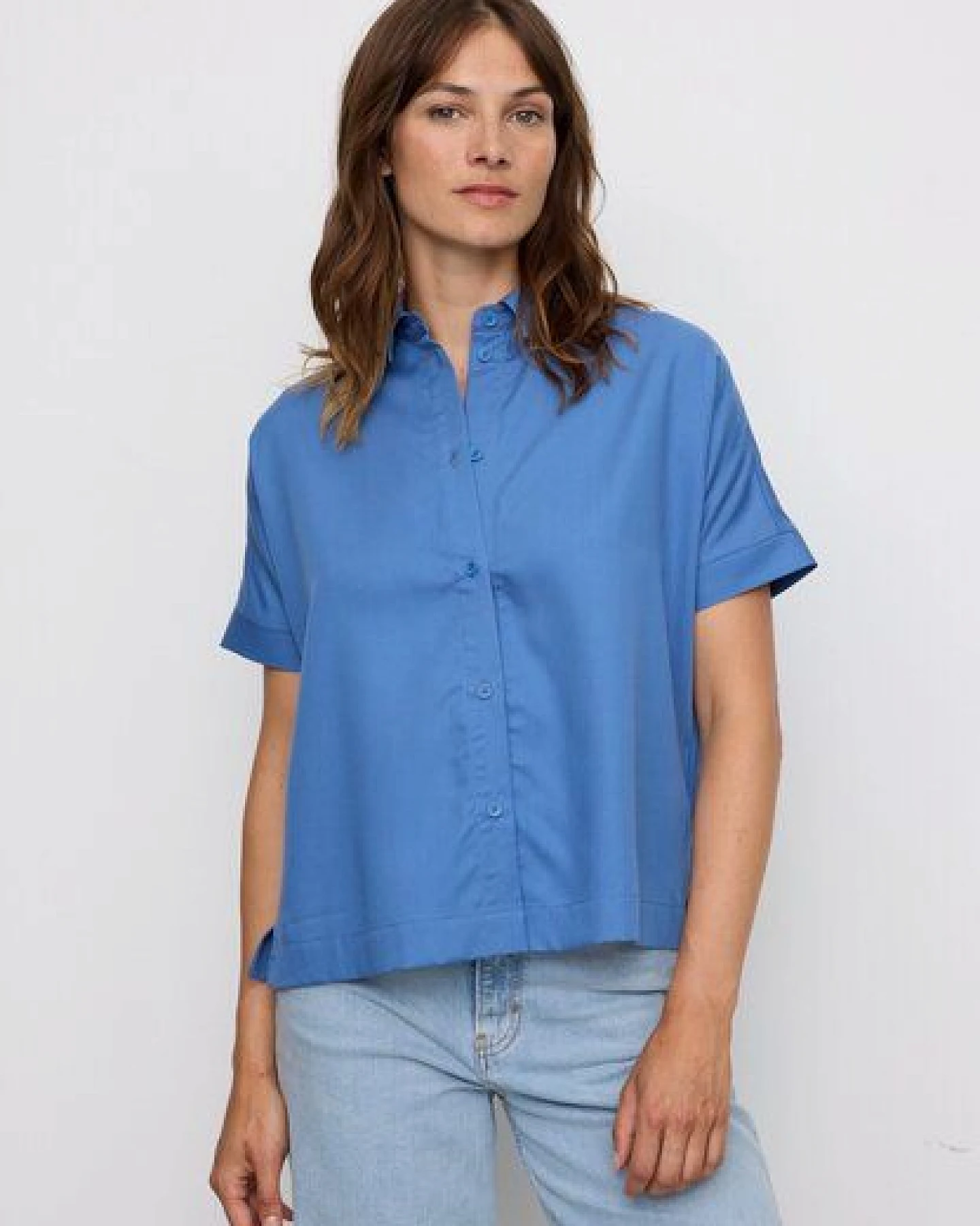 Damen Bluse aus TENCEL Lyocell - LOTUS - recolution – Ansicht 3