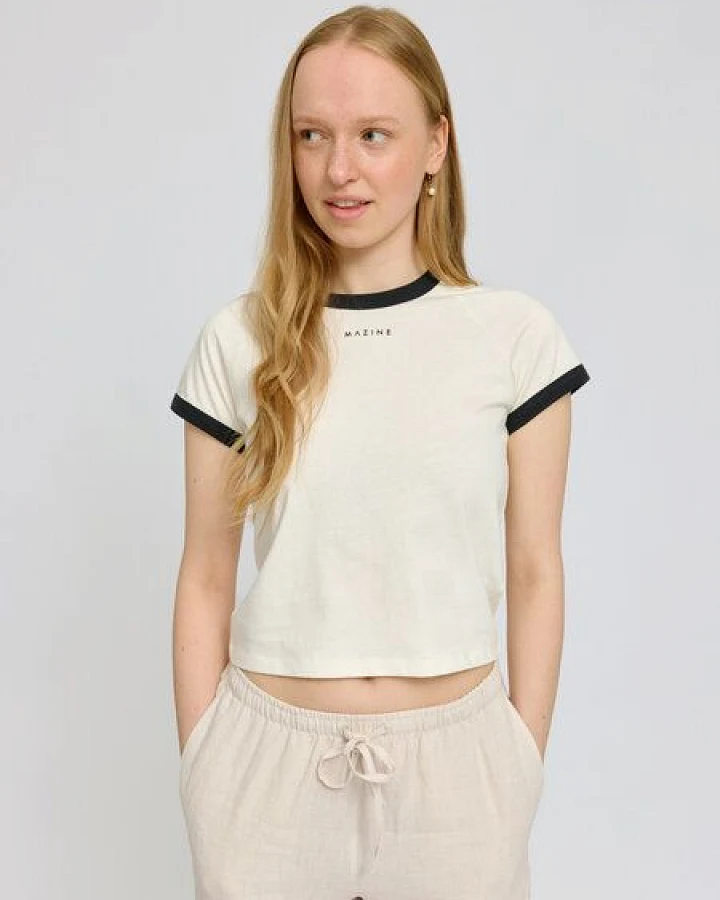 Mazine Contrast Bindings T-Shirt