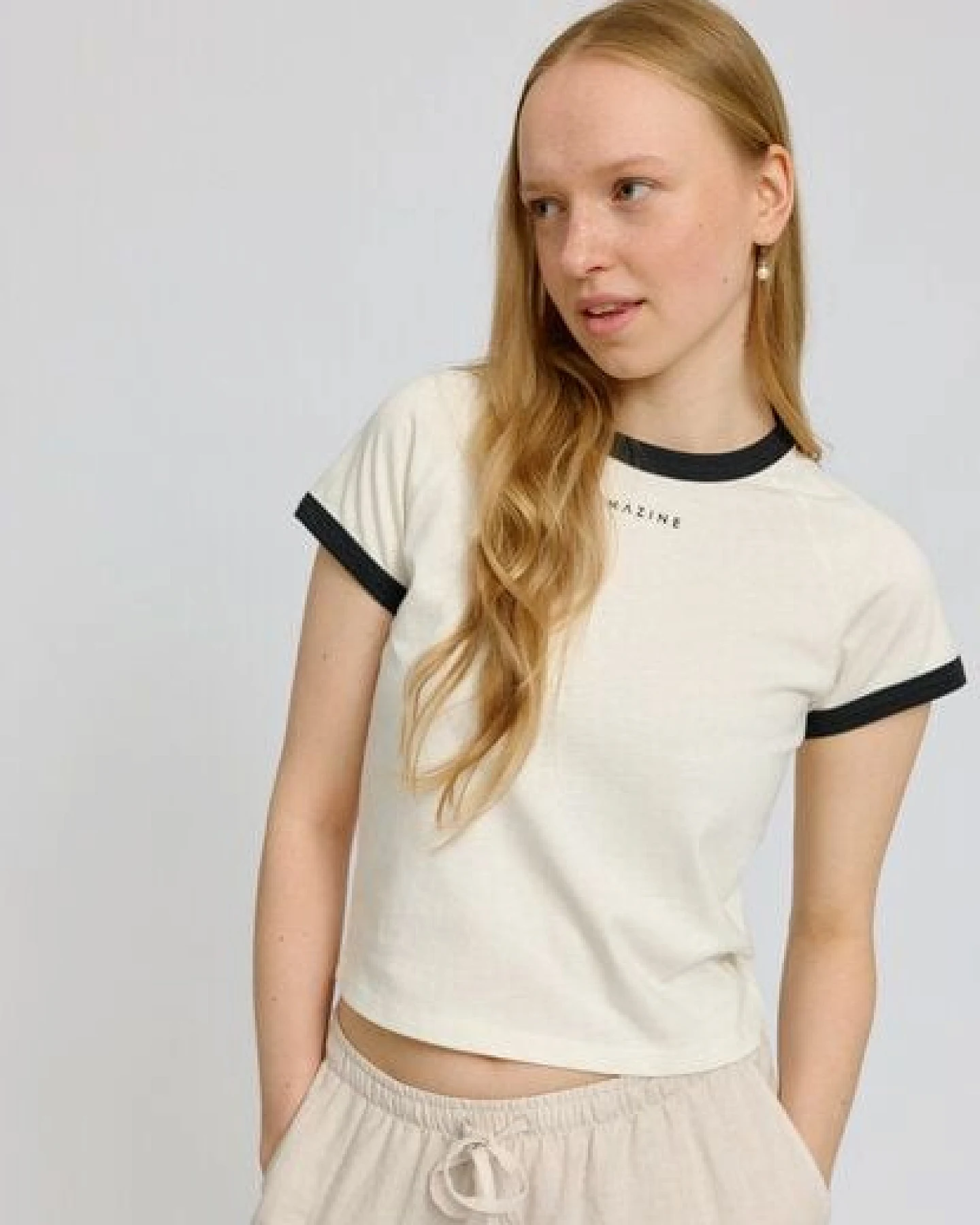 Mazine Contrast Bindings T-Shirt – Ansicht 2