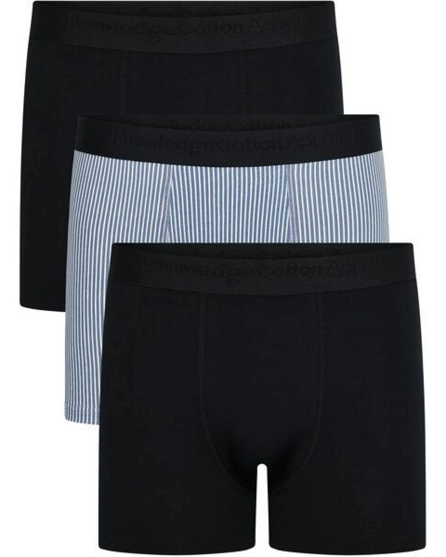 KnowledgeCotton Apparel 3-Pack Boxershorts STRIPE Print aus Bio-Baumwolle – Ansicht 2