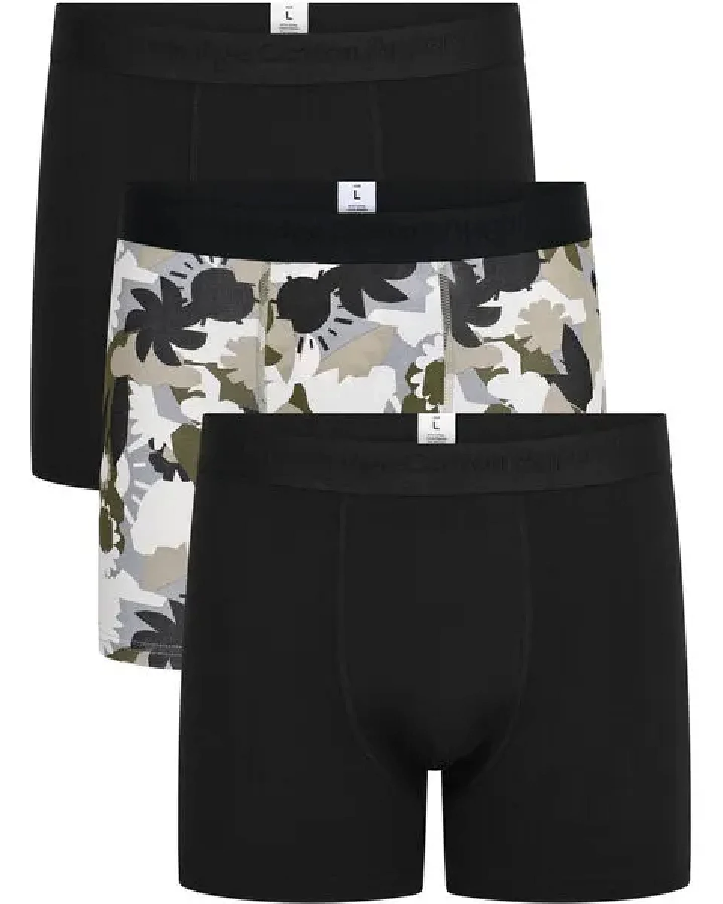KnowledgeCotton Apparel 3-Pack Boxershorts FLOWER Print aus Bio-Baumwolle – Ansicht 2