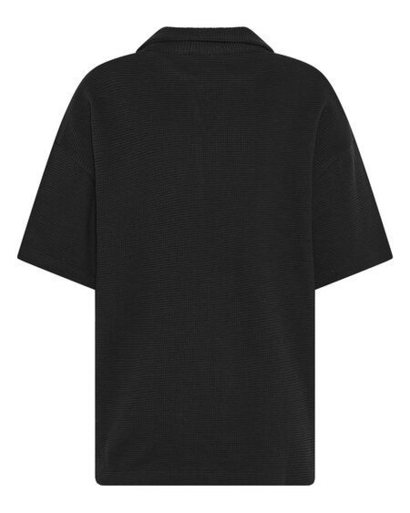 KnowledgeCotton Apparel Poloshirt mit Waffle-Struktur und Split-Kragen aus Bio-Baumwolle – Ansicht 3