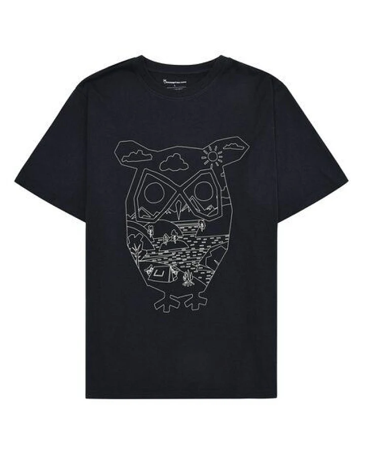 KnowledgeCotton Apparel T-Shirt mit Front-Print aus Bio-Baumwolle