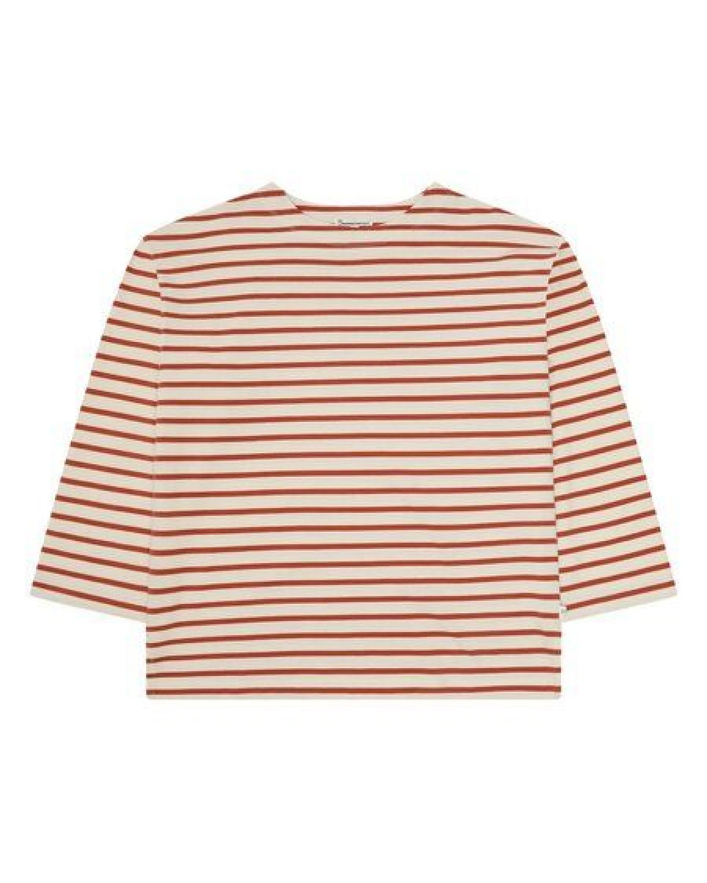 KnowledgeCotton Apparel Gestreiftes Langarmshirt aus Bio-Baumwolle – Ansicht 3