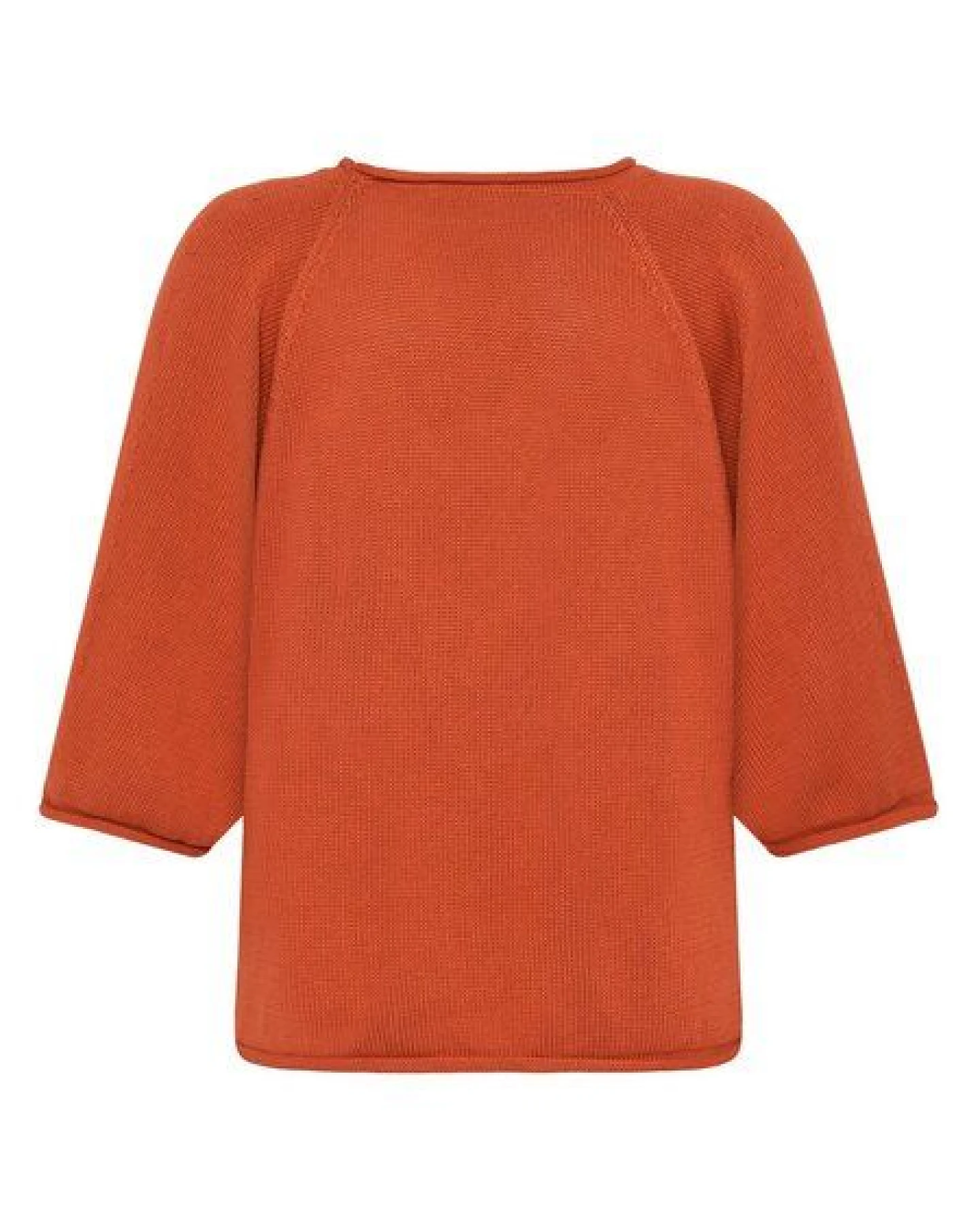 KnowledgeCotton Apparel Leichter Pullover mit Fledermausärmeln aus Bio-Baumwolle – Ansicht 3