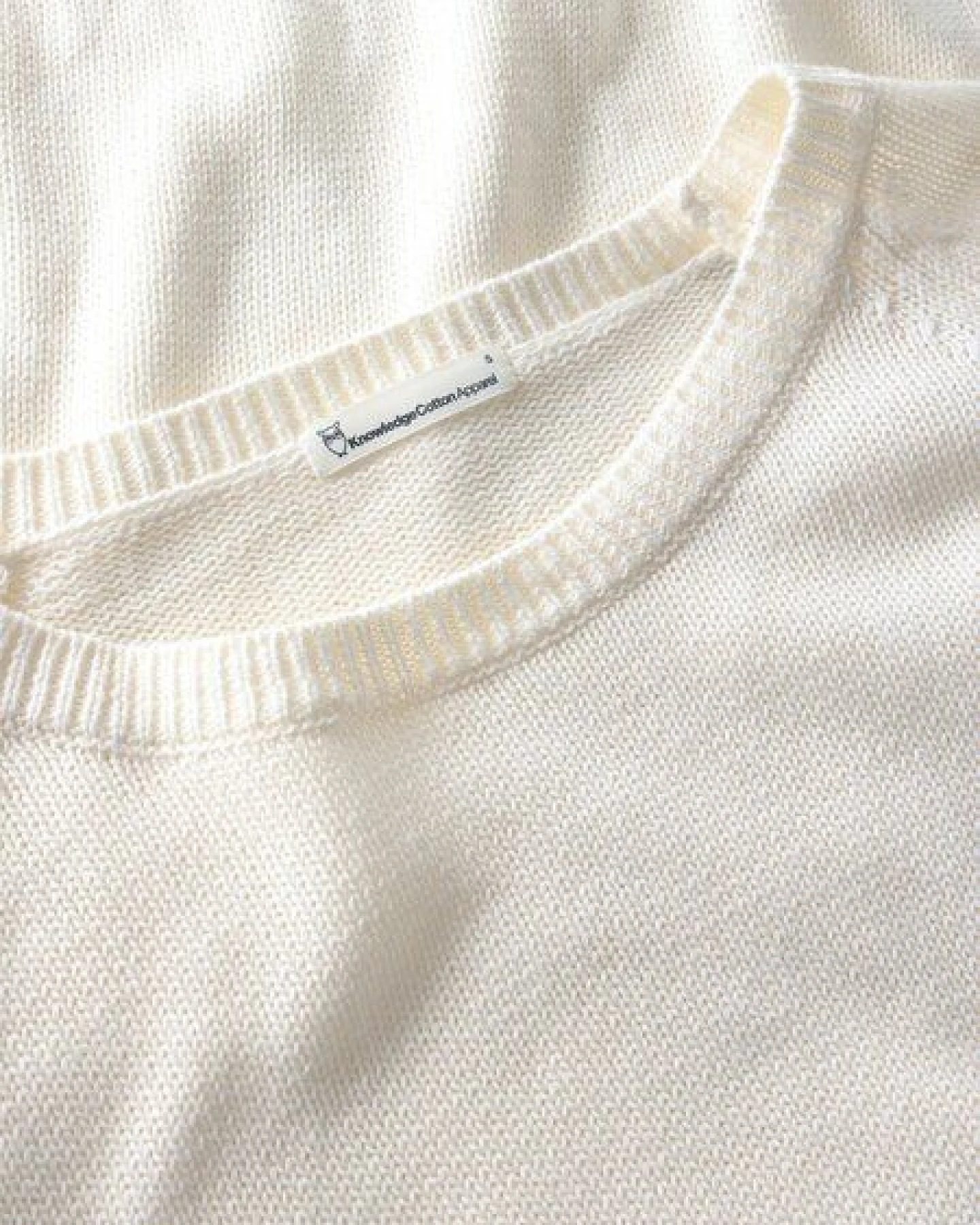 KnowledgeCotton Apparel Leichter Rundhals-Pullover aus Bio-Baumwolle – Ansicht 3