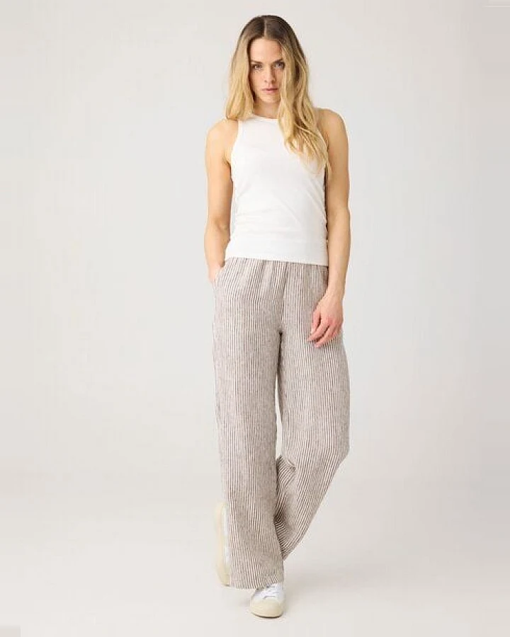 KnowledgeCotton Apparel Weite Hose POSEY aus Leinen