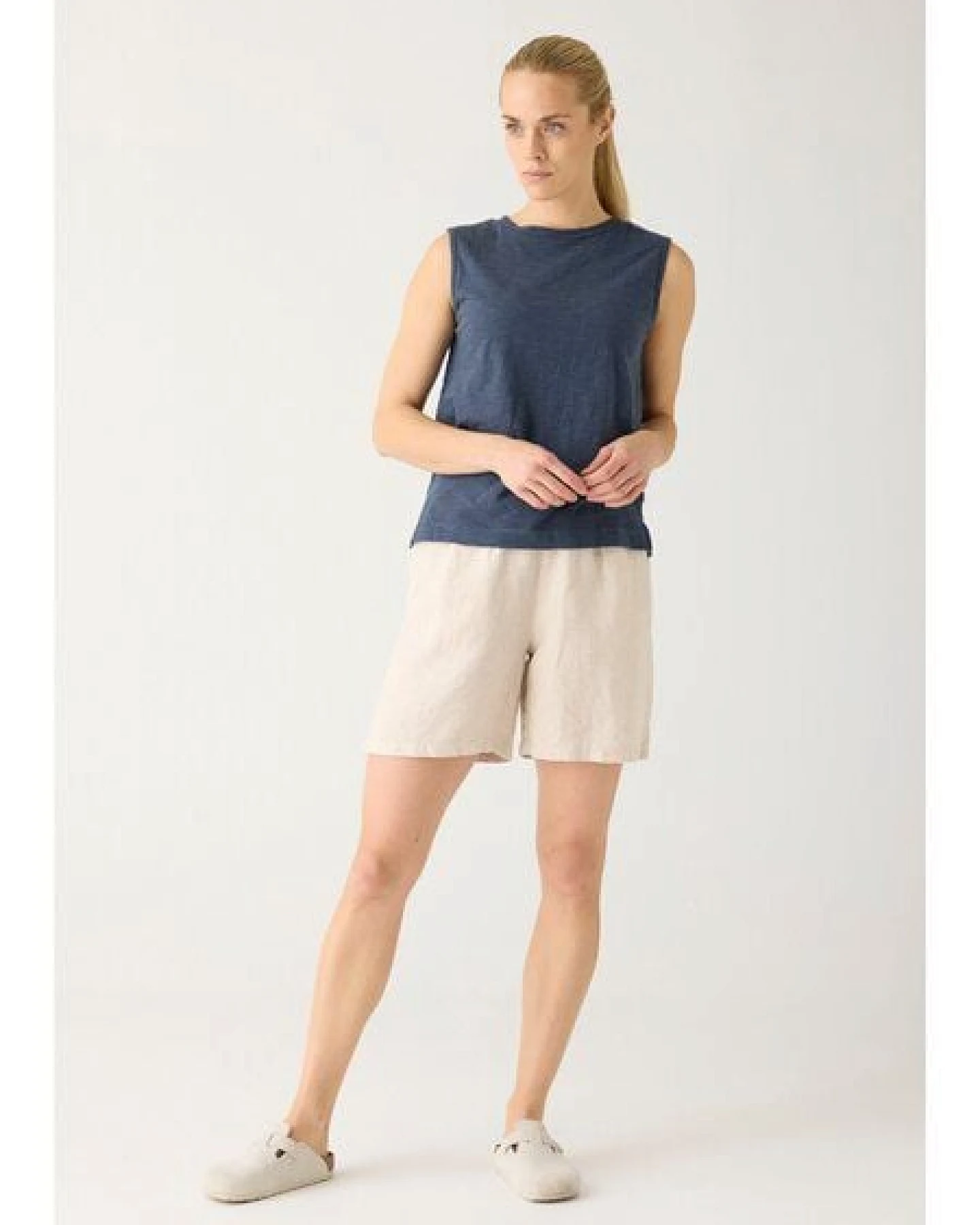 KnowledgeCotton Apparel Weite Shorts POSEY aus Leinen – Ansicht 2