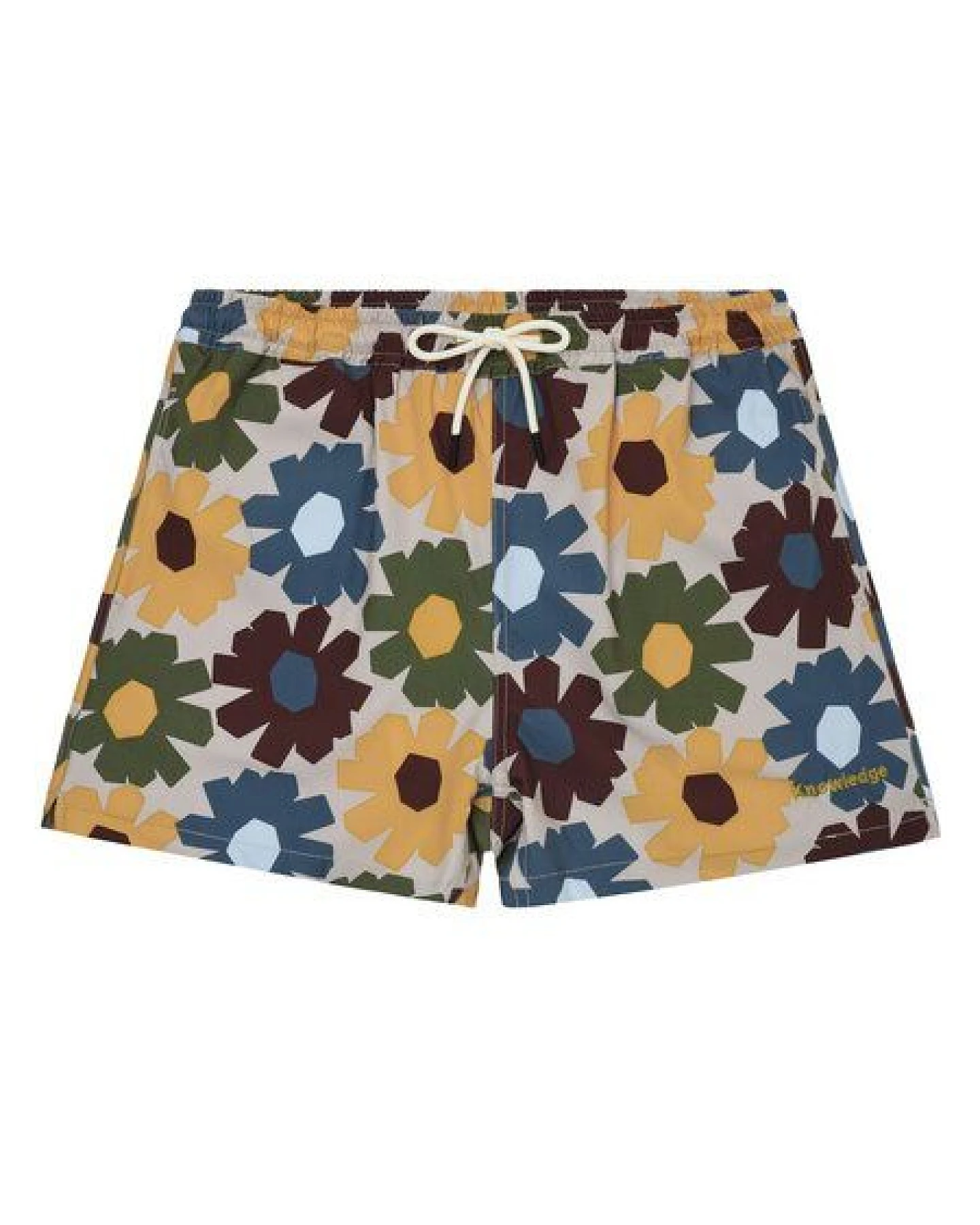 KnowledgeCotton Apparel Mittellange Badehose mit Prints aus recyceltem Polyester – Ansicht 3