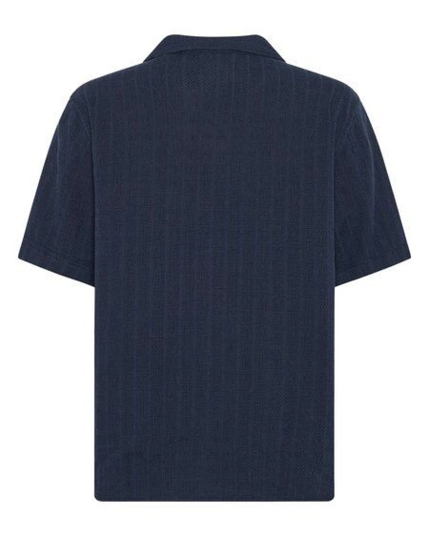KnowledgeCotton Apparel Kurzarm Hemd mit Strucktur aus Bio-Baumwolle – Ansicht 3