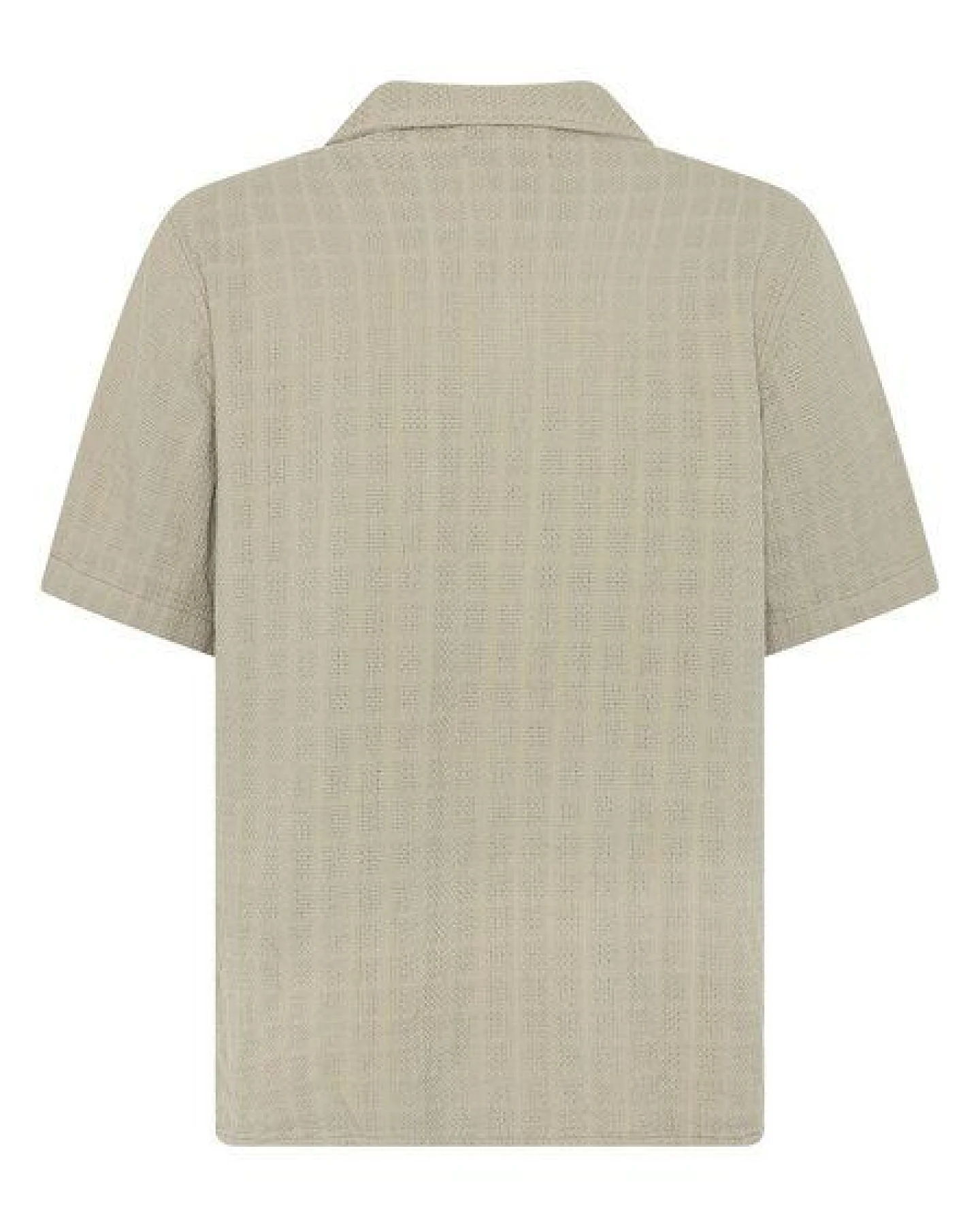 KnowledgeCotton Apparel Kurzarm Hemd mit Strucktur aus Bio-Baumwolle – Ansicht 3