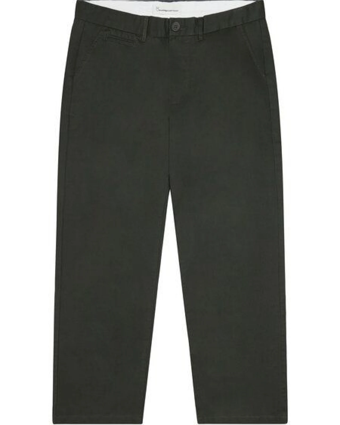 KnowledgeCotton Apparel Flint weite Chino-Hose aus Bio-Baumwolle – Ansicht 3