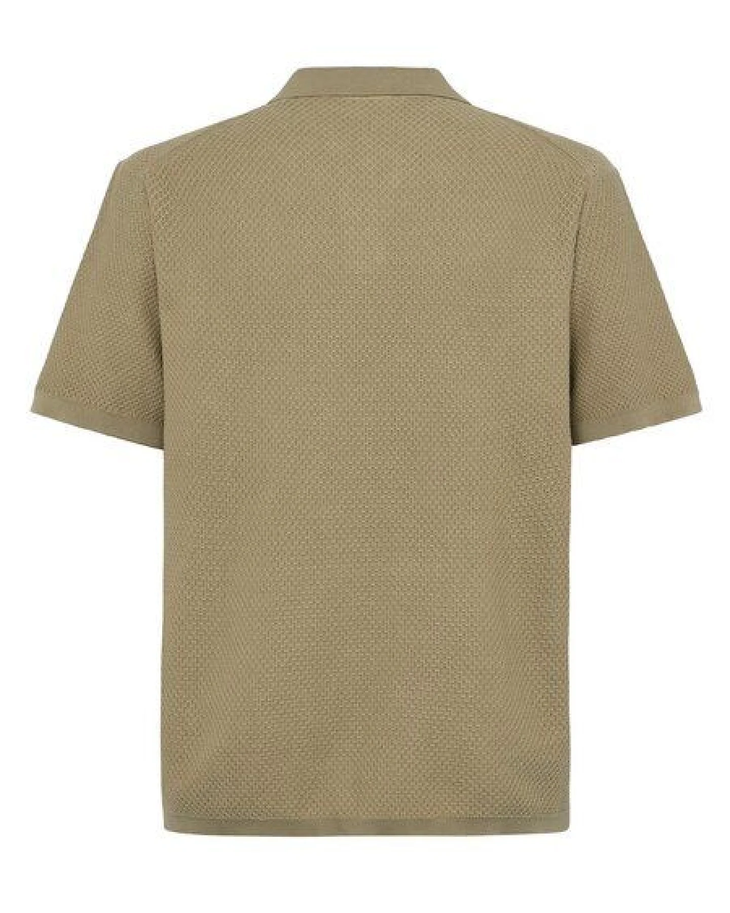 KnowledgeCotton Apparel Lockeres gestricktes Poloshirt aus Bio-Baumwolle – Ansicht 3