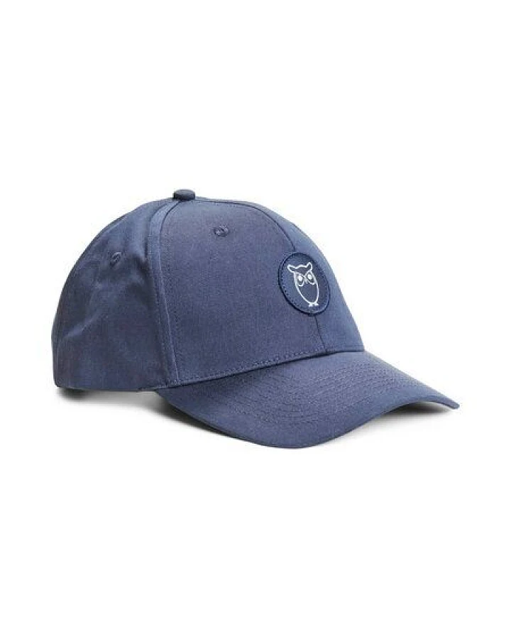 KnowledgeCotton Apparel Twill Badge Schirmmütze aus Bio-Baumwolle