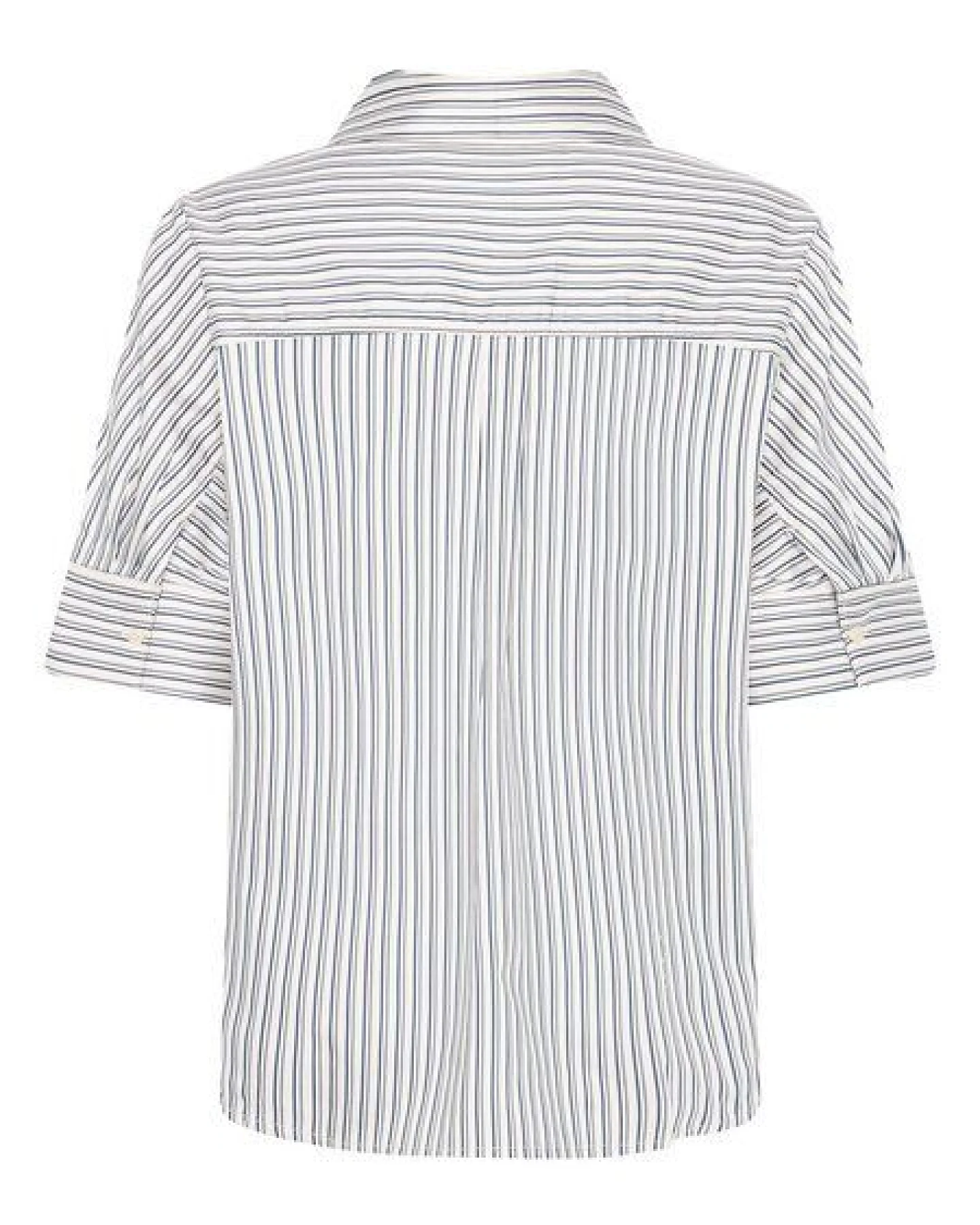KnowledgeCotton Apparel Satinbluse mit kurzen Ärmeln ISLET aus Bio-Baumwolle – Ansicht 3