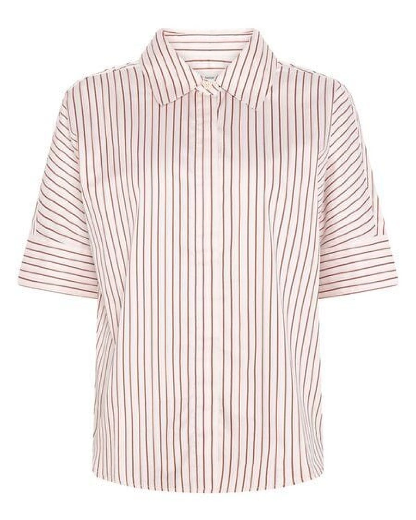 KnowledgeCotton Apparel Satinbluse mit kurzen Ärmeln ISLET aus Bio-Baumwolle – Ansicht 4