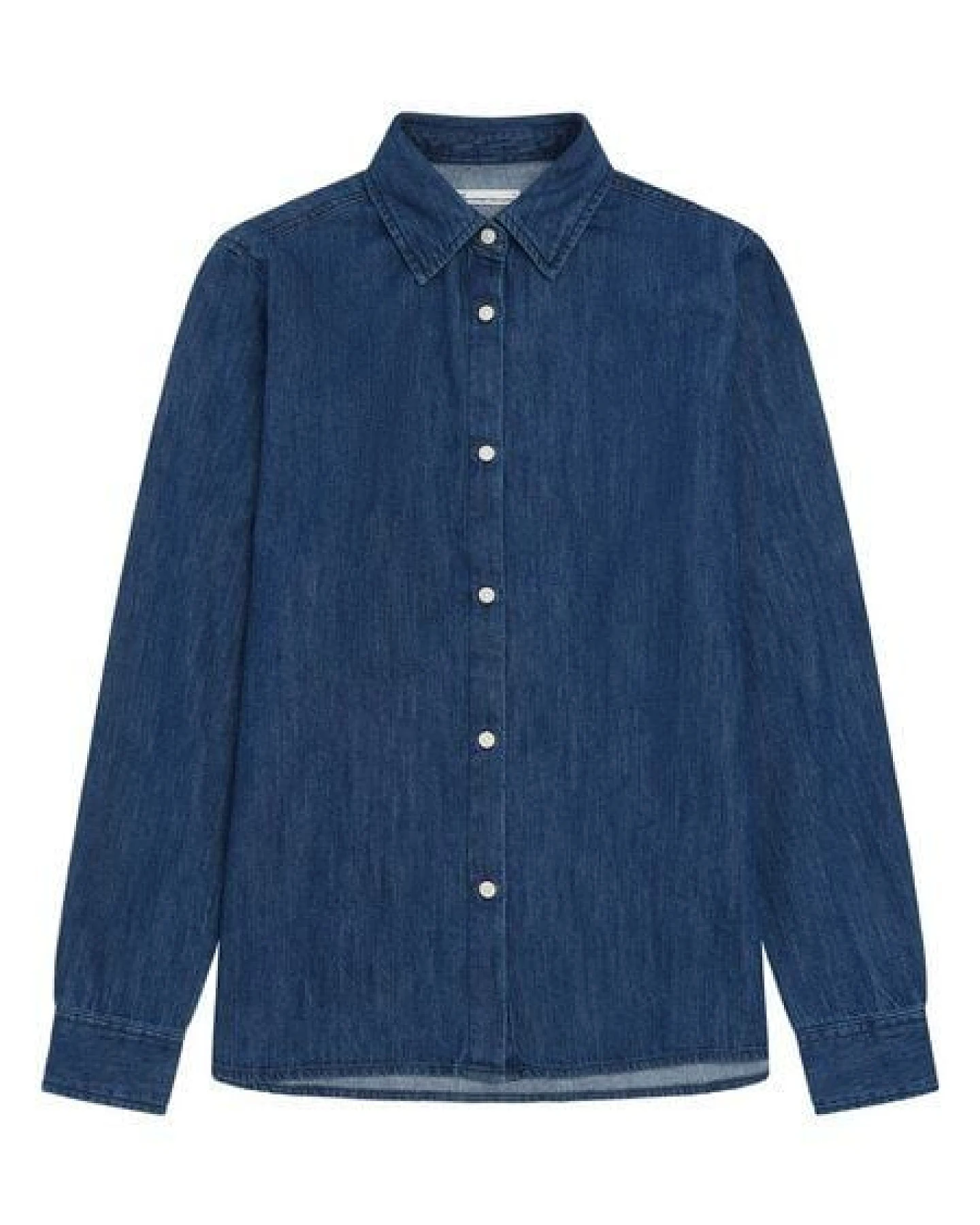 KnowledgeCotton Apparel Weiche Denim Bluse aus Bio-Baumwolle – Ansicht 4