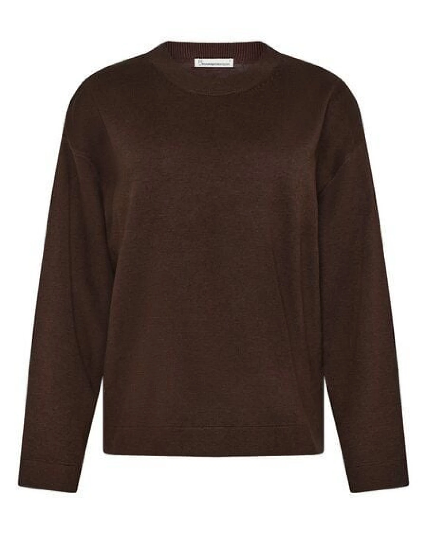 KnowledgeCotton Apparel Lockerer Pullover aus leichtem Bio-Baumwollmix – Ansicht 4