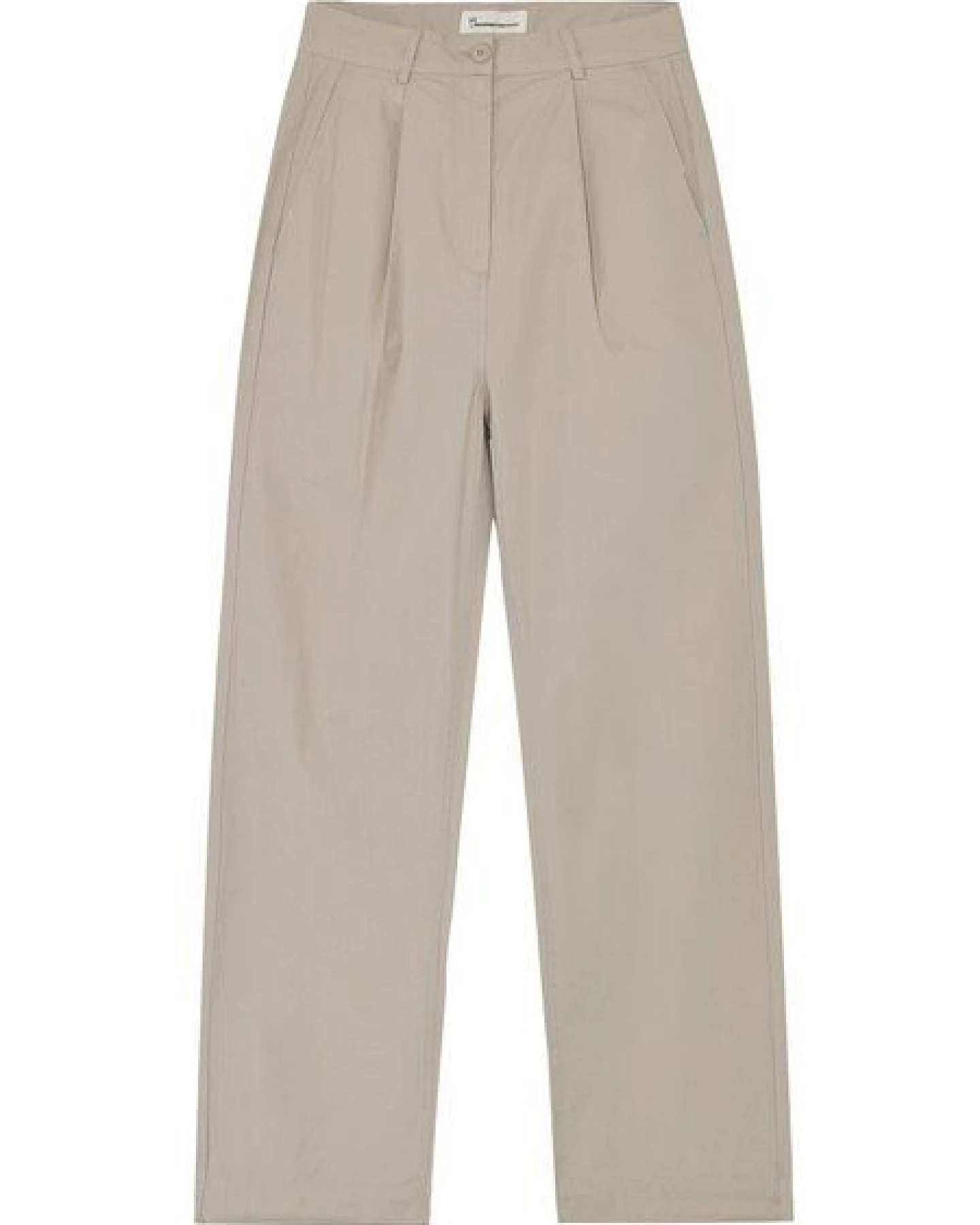 KnowledgeCotton Apparel Popeline-Faltenhose aus Bio-Baumwolle – Ansicht 3