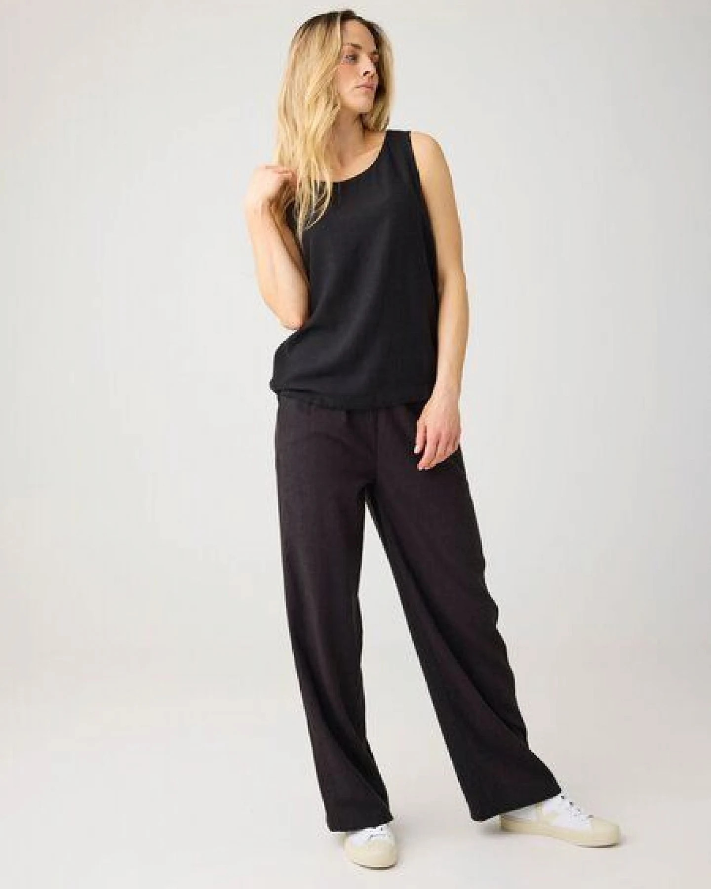 KnowledgeCotton Apparel Weite Hose POSEY aus Ecovero und Bio-Leinen – Ansicht 3