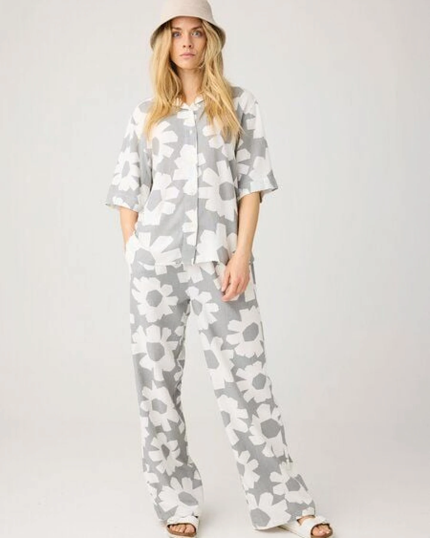 KnowledgeCotton Apparel Weite Hose POSEY aus Ecovero und Bio-Leinen – Ansicht 2