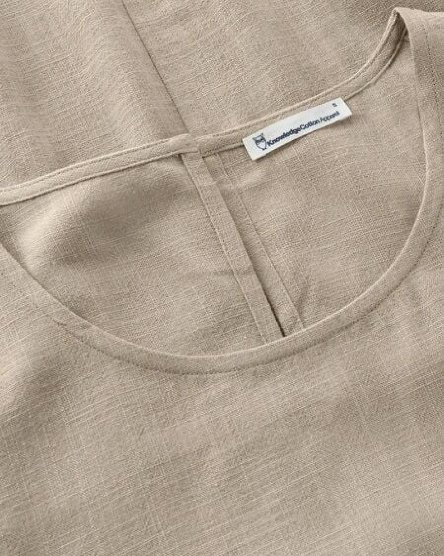 KnowledgeCotton Apparel Blusentop aus Ecovero und Bio-Leinen – Ansicht 3