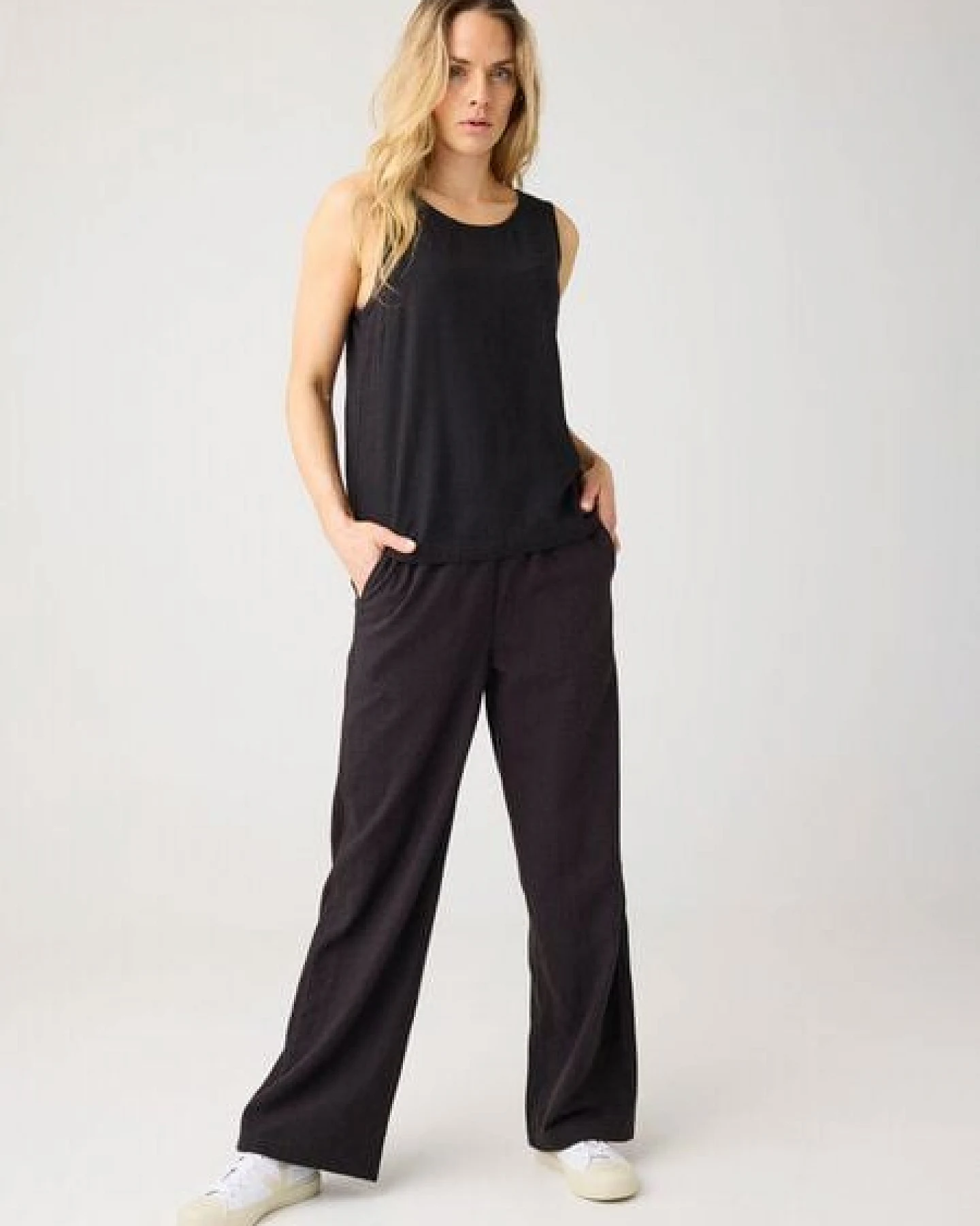 KnowledgeCotton Apparel Blusentop aus Ecovero und Bio-Leinen – Ansicht 4