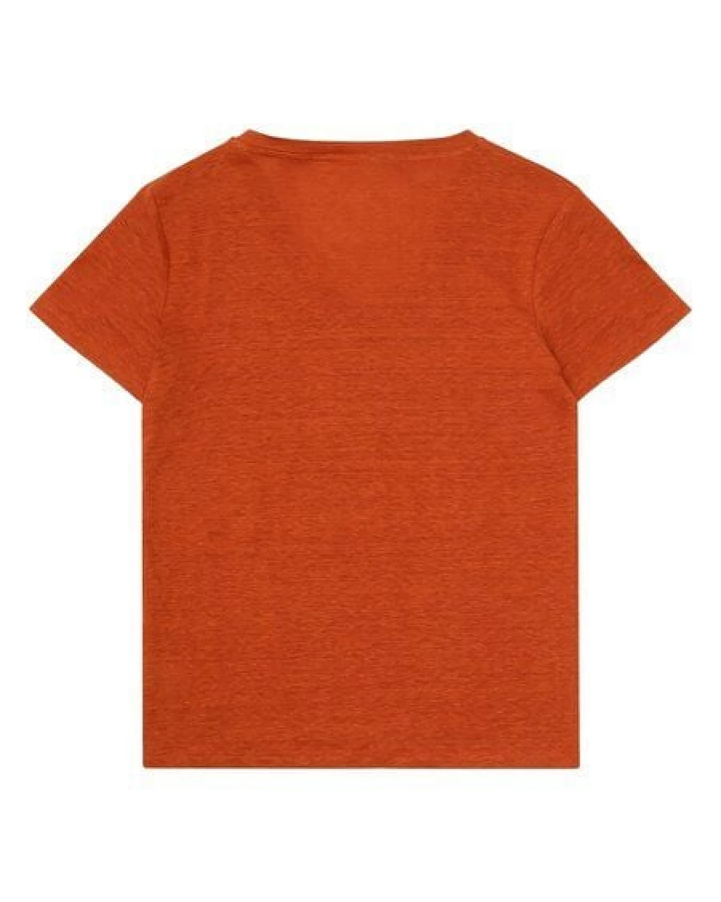 KnowledgeCotton Apparel T-Shirt mit V-Ausschnitt aus Bio-Leinen – Ansicht 4