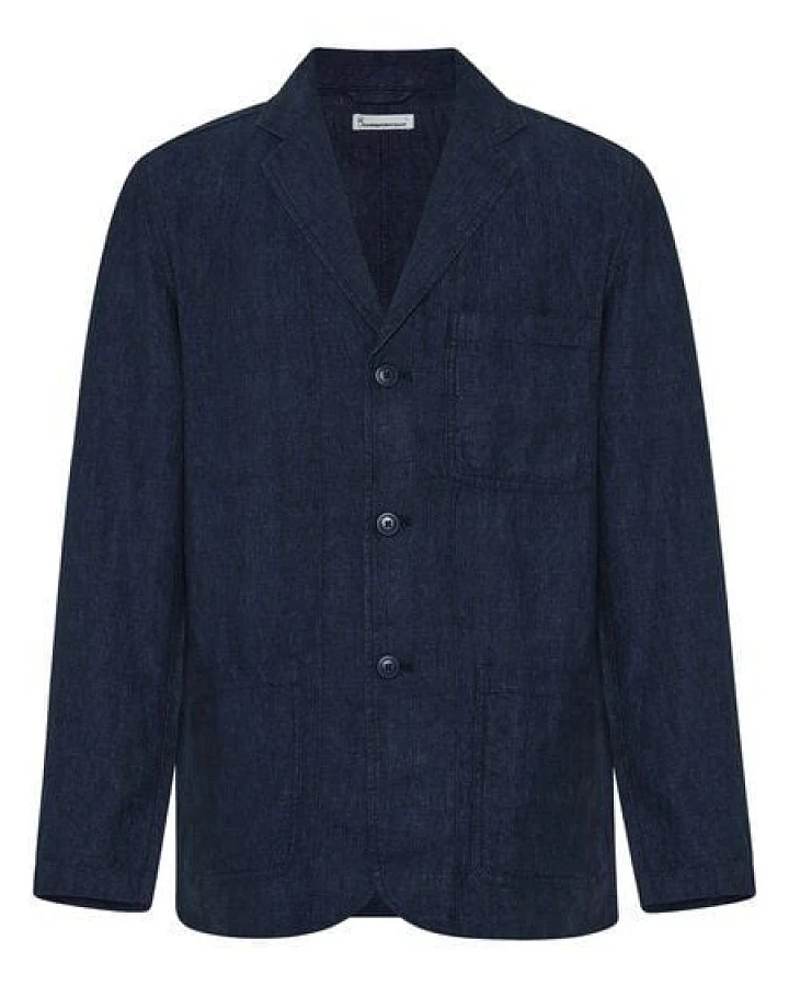 KnowledgeCotton Apparel Lockerer Blazer aus Bio-Leinen