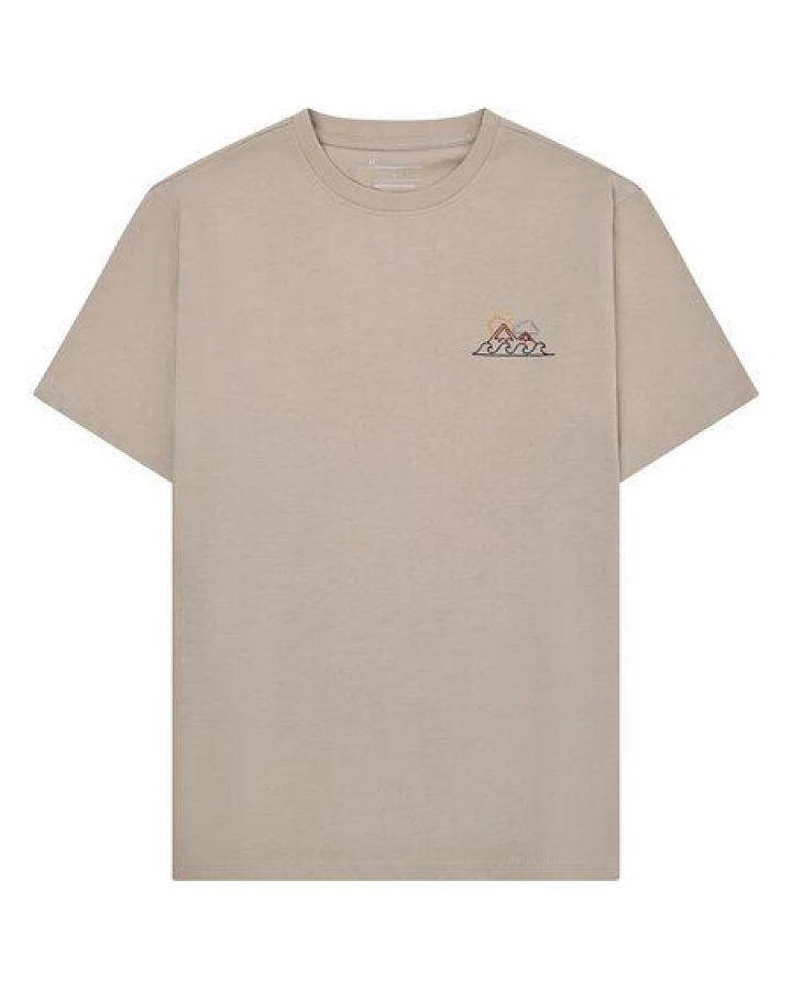 KnowledgeCotton Apparel T-Shirt mit Stickerei aus Bio-Baumwolle