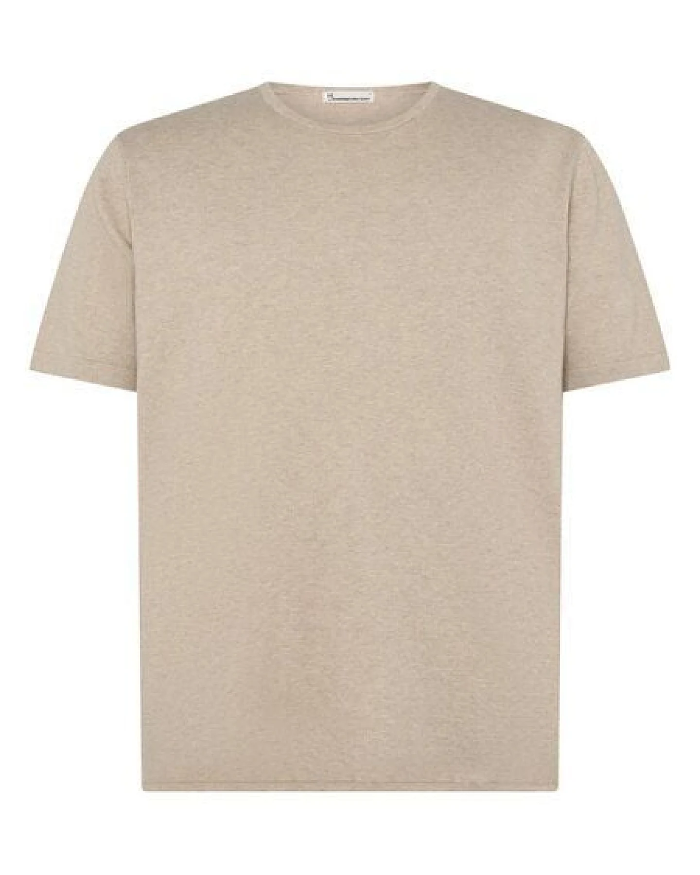 KnowledgeCotton Apparel Gestricktes T-Shirt aus Bio-Baumwolle und Kaschmir – Ansicht 2