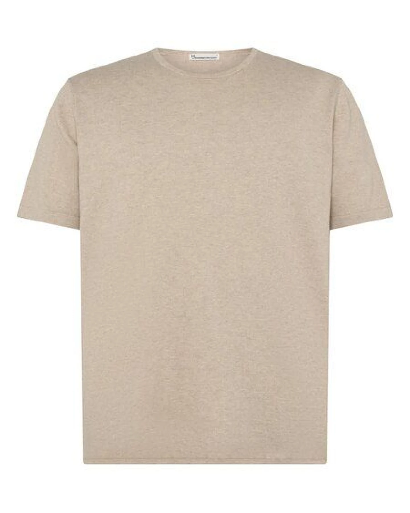 KnowledgeCotton Apparel Gestricktes T-Shirt aus Bio-Baumwolle und Kaschmir – Ansicht 2