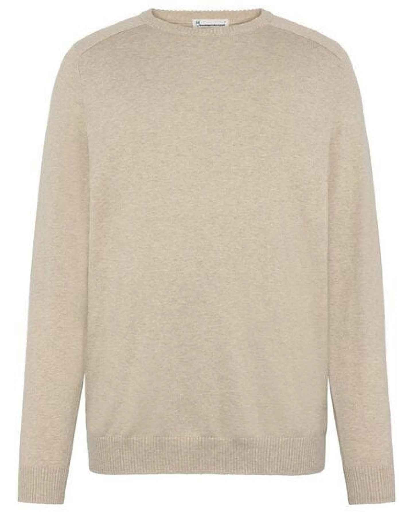 KnowledgeCotton Apparel Leichter Pullover mit Rundhalsausschnitt aus Bio-Baumwolle und Kaschmir – Ansicht 4