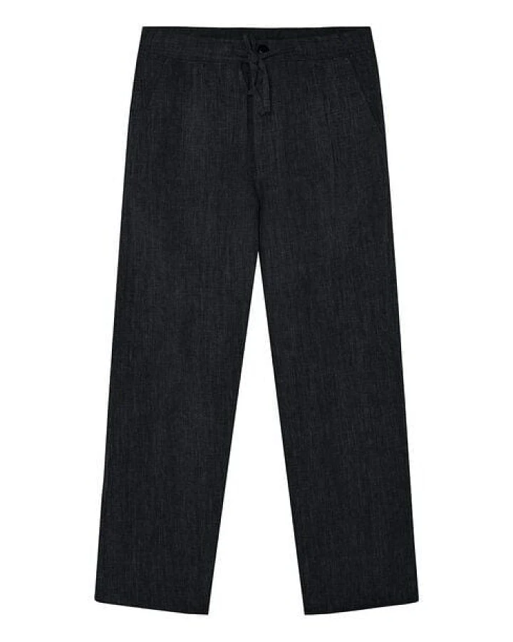 KnowledgeCotton Apparel Lockere Hose FIG aus Ecovero und Bio-Leinen