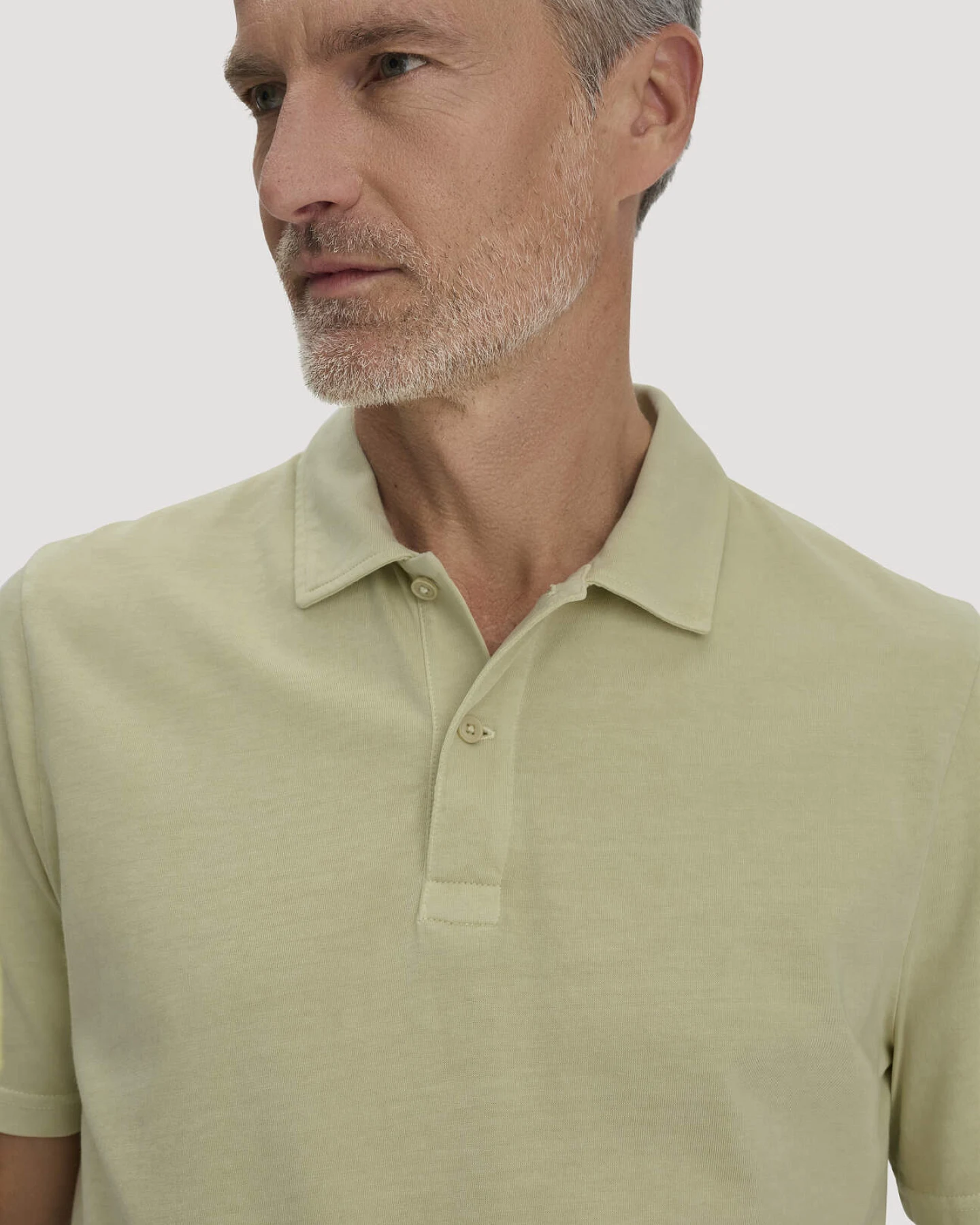 hessnatur Herren Jersey Polo Regular aus Bio-Baumwolle - grün - Größe 50 – Ansicht 4