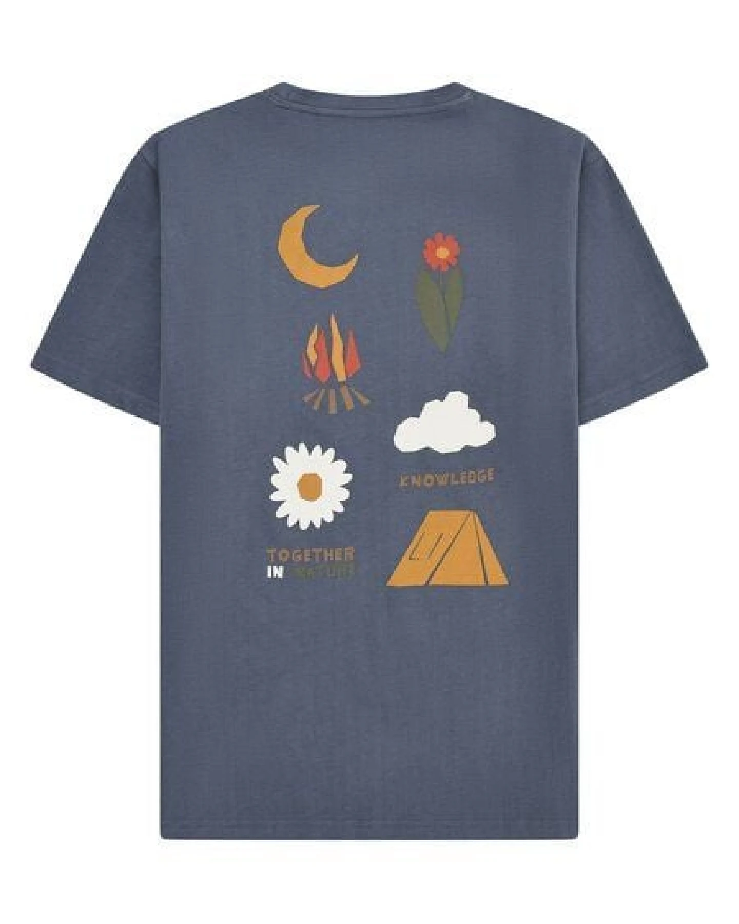 KnowledgeCotton Apparel T-Shirt mit Rücken-Print aus Bio-Baumwolle – Ansicht 2