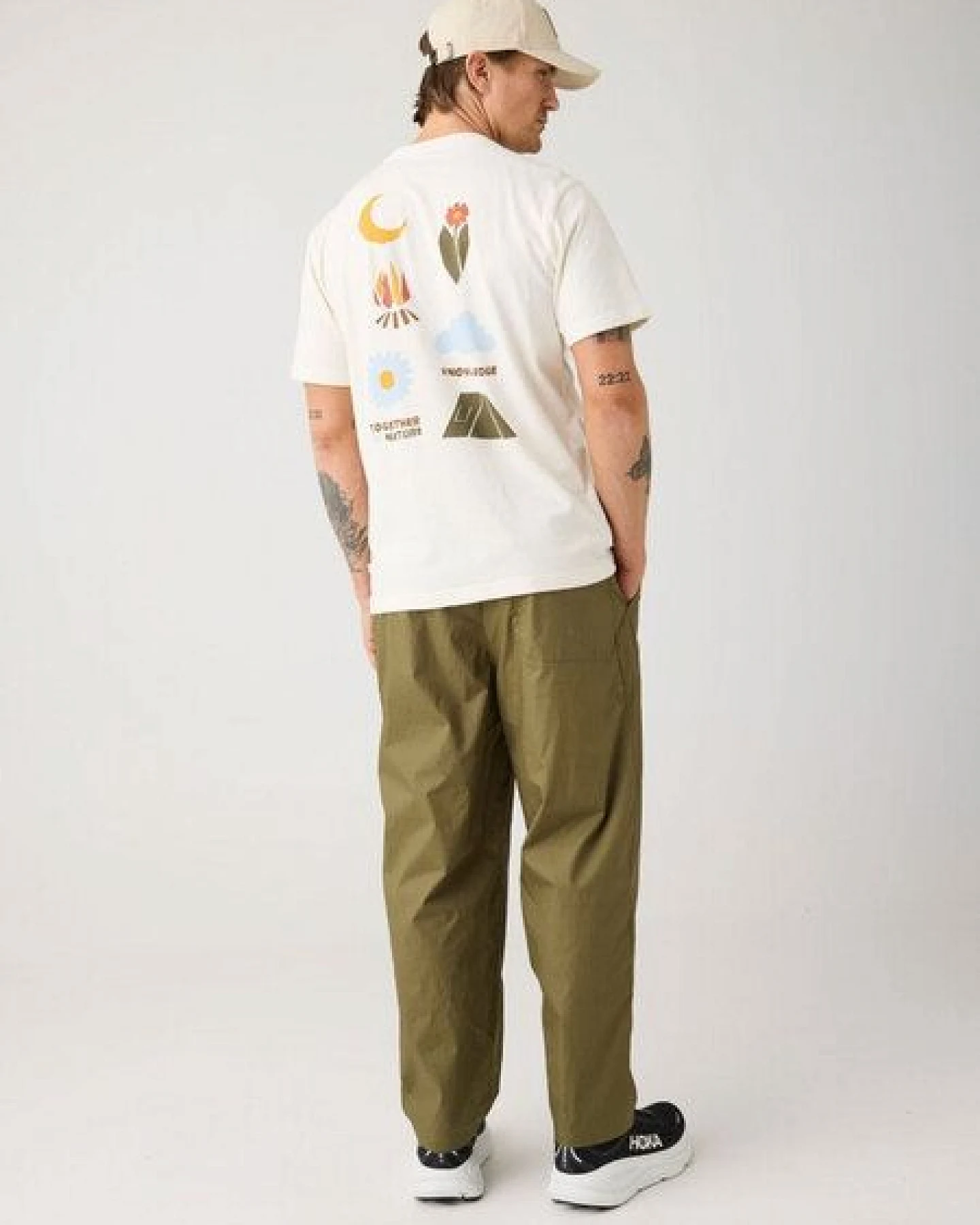 KnowledgeCotton Apparel T-Shirt mit Rücken-Print aus Bio-Baumwolle – Ansicht 3