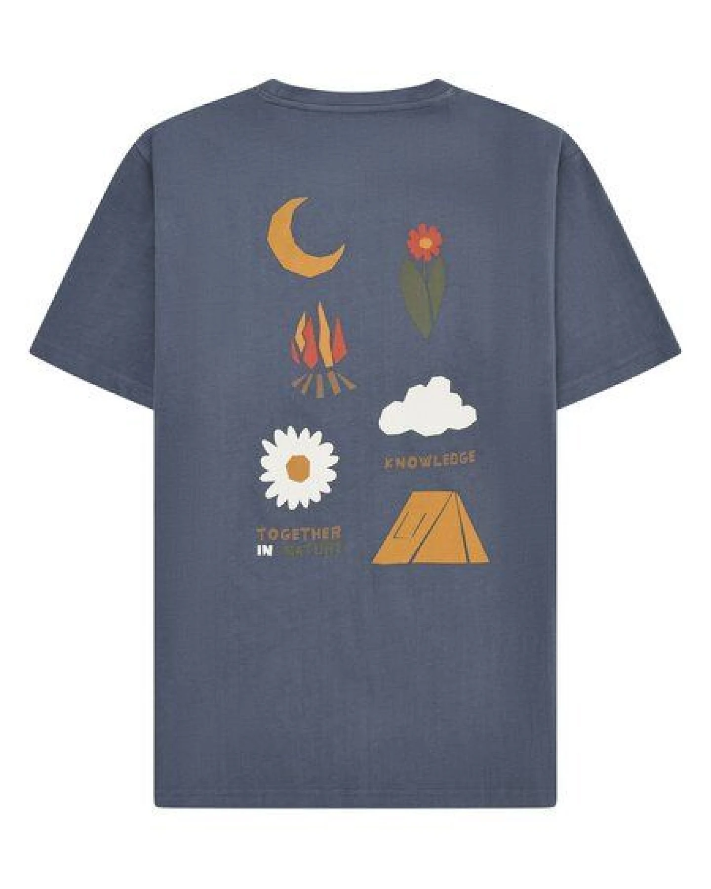 KnowledgeCotton Apparel T-Shirt mit Rücken-Print aus Bio-Baumwolle – Ansicht 2