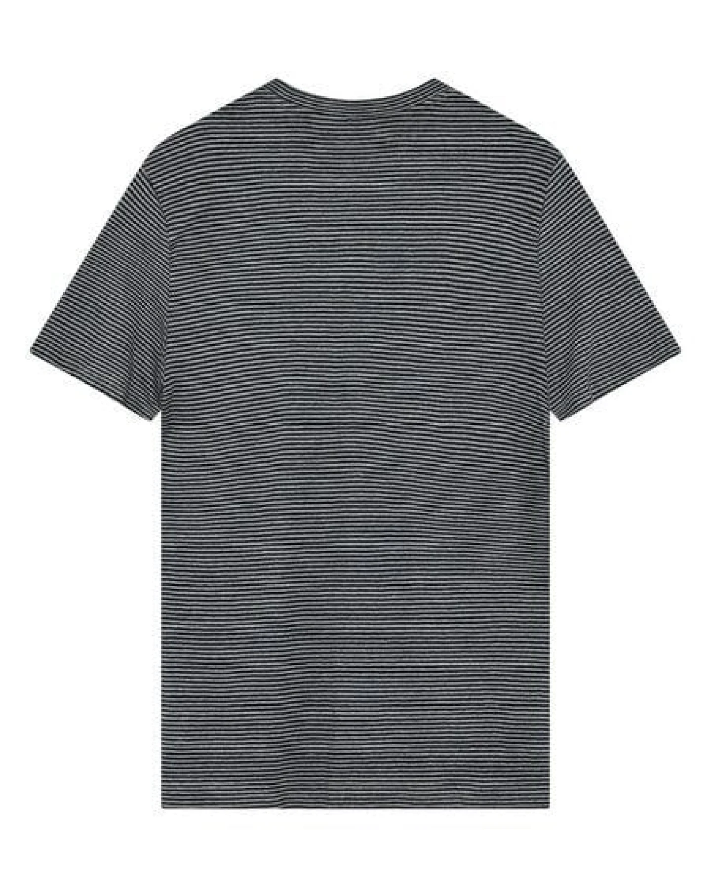 KnowledgeCotton Apparel Gestreiftes T-Shirt aus Bio-Leinen – Ansicht 4