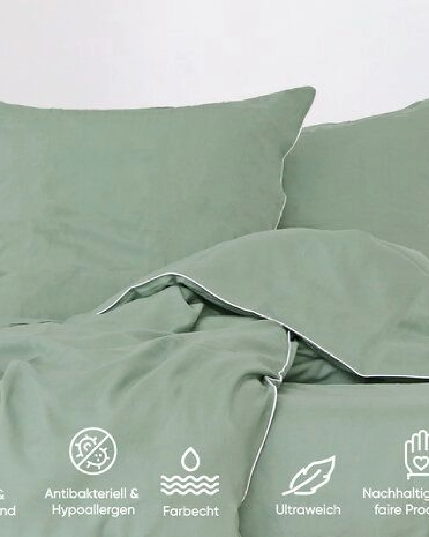 jilda-tex Luxus Premium-Bettwäsche aus Eukalyptus 100% Lyocell Tencel Perkalbettwäsche MADE IN GREEN – Ansicht 4