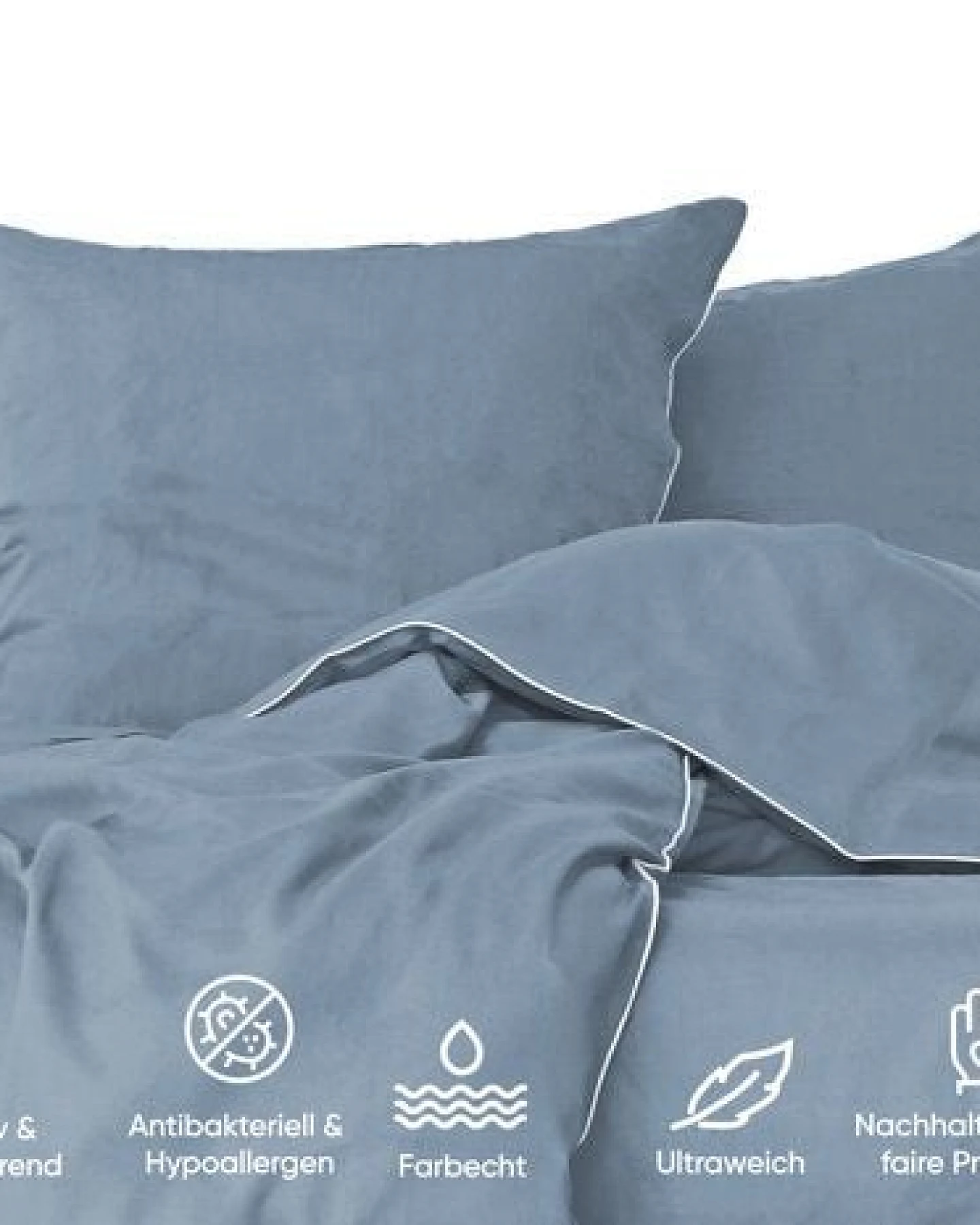 jilda-tex Luxus Premium-Bettwäsche aus Eukalyptus 100% Lyocell Tencel Perkalbettwäsche MADE IN GREEN – Ansicht 4
