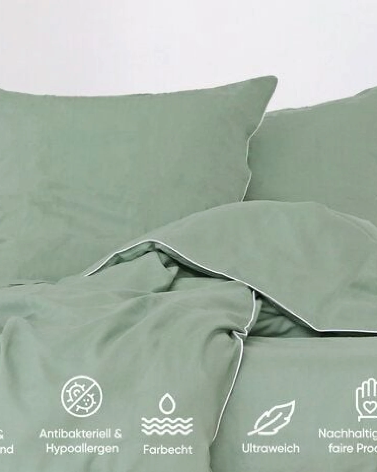 jilda-tex Luxus Premium-Bettwäsche aus Eukalyptus 100% Lyocell Tencel Perkalbettwäsche MADE IN GREEN – Ansicht 4