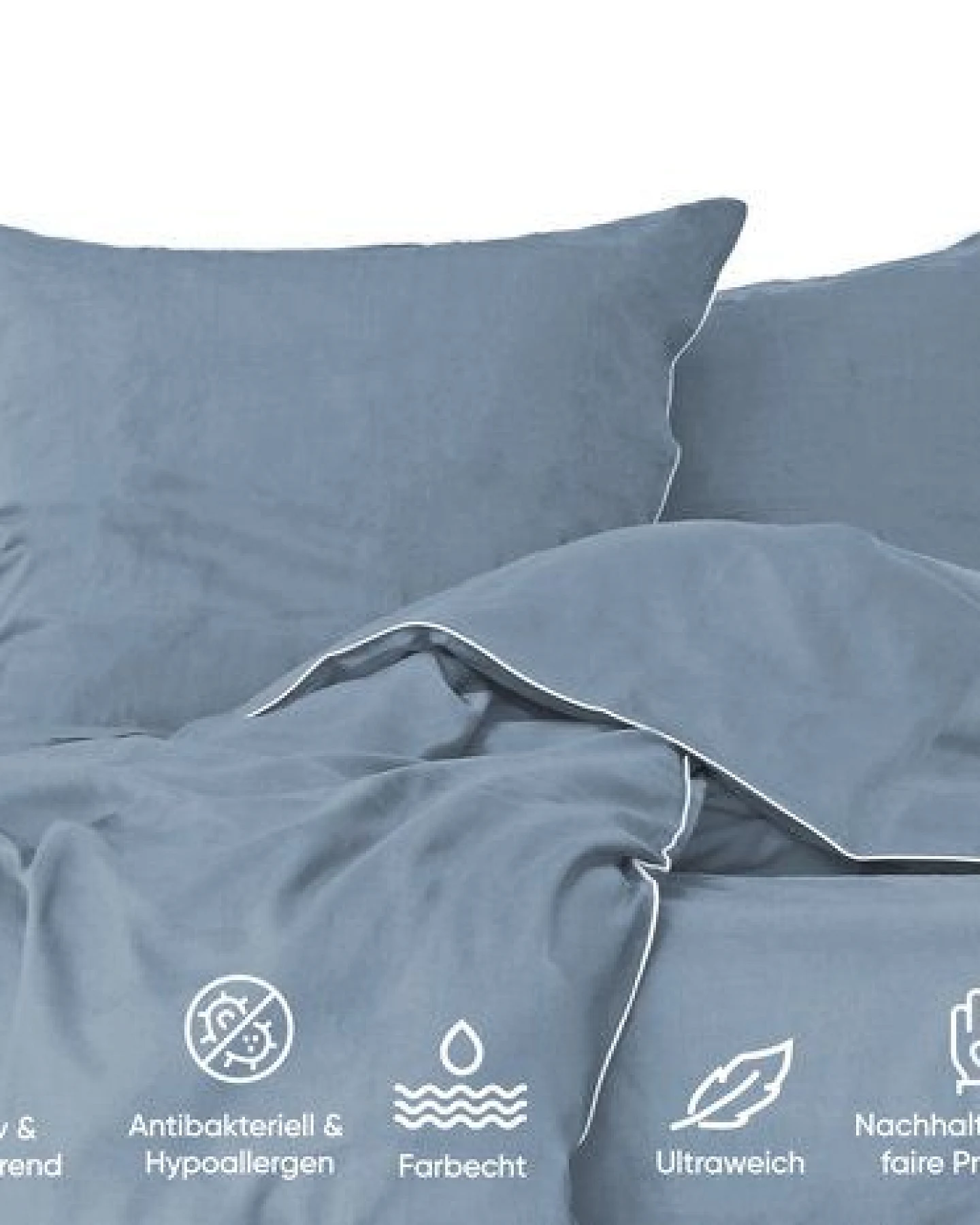 jilda-tex Luxus Premium-Bettwäsche aus Eukalyptus 100% Lyocell Tencel Perkalbettwäsche MADE IN GREEN – Ansicht 4
