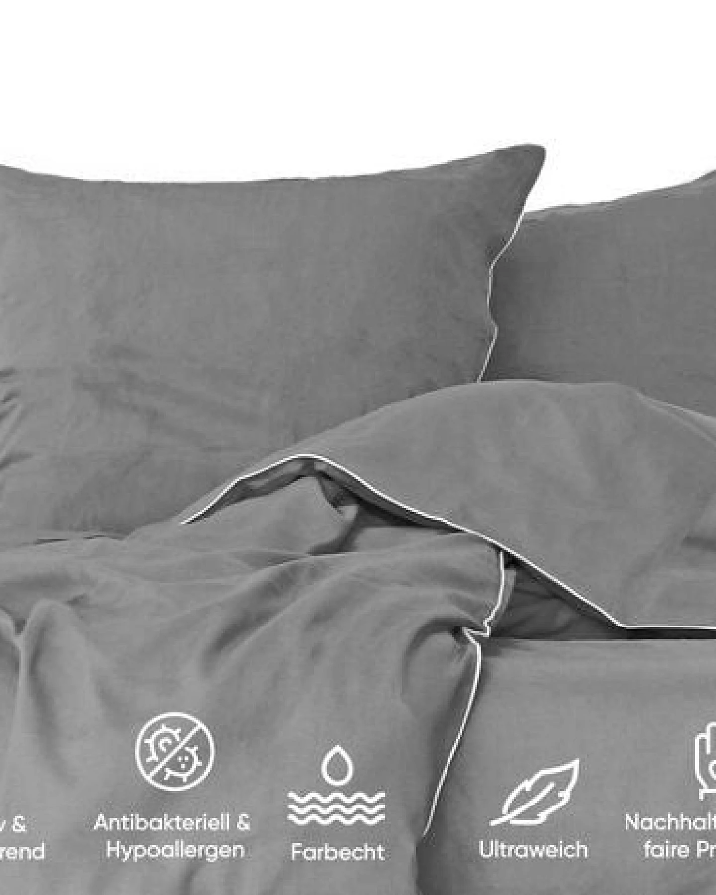 jilda-tex Luxus Premium-Bettwäsche aus Eukalyptus 100% Lyocell Tencel Perkalbettwäsche MADE IN GREEN – Ansicht 4