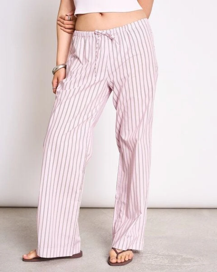 JAN N JUNE Weite Mid Rise Baumwollhose CETOS GOTS