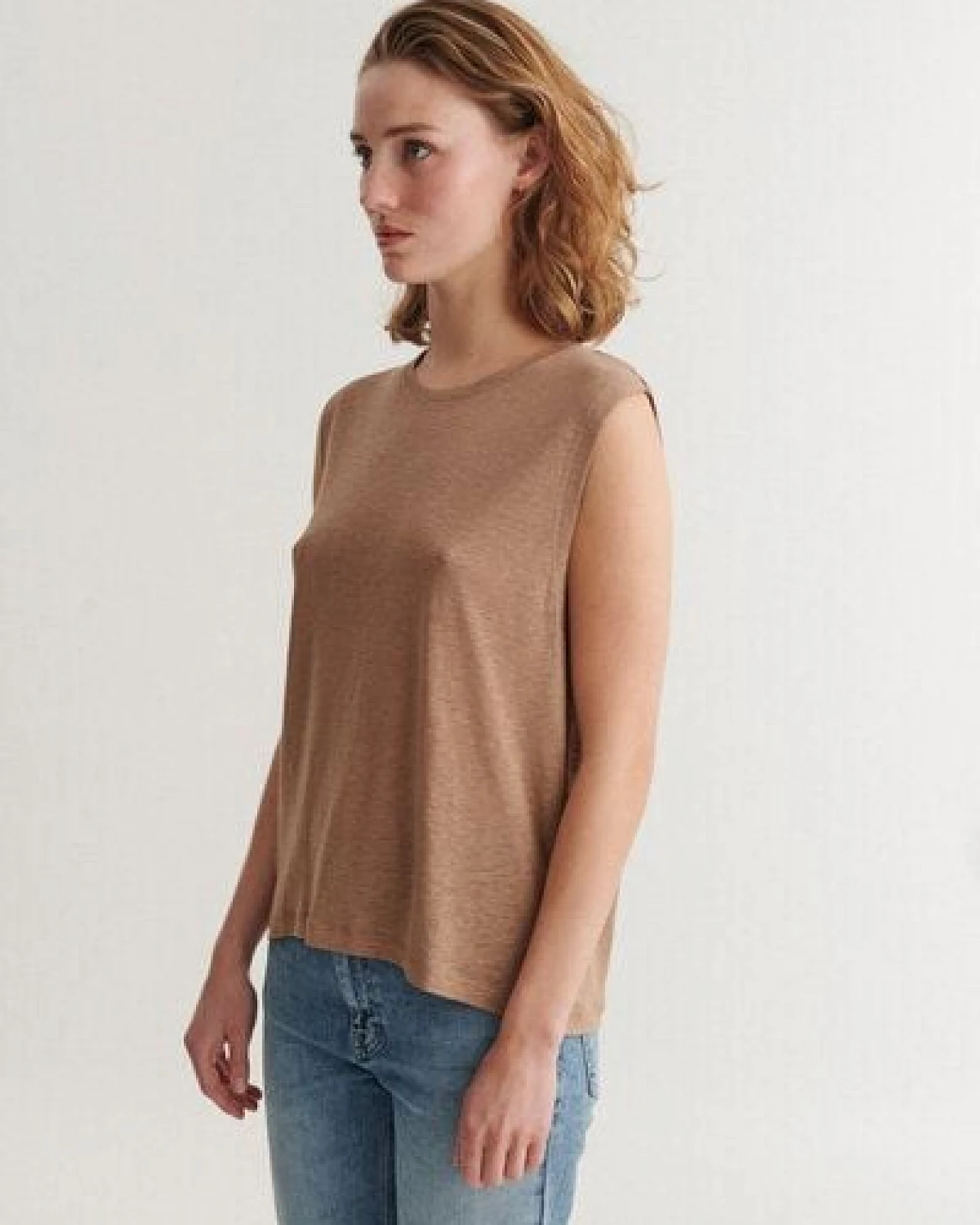 Basic Apparel Tanktop ASHLY aus Bio-Leinen – Ansicht 3