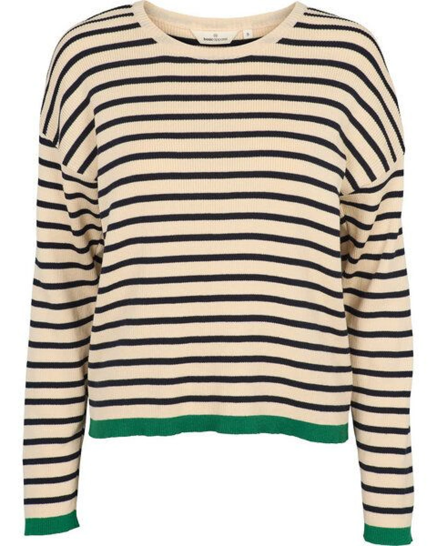 Basic Apparel Gestreifter Sweater LILA - Pullover aus Bio-Baumwolle – Ansicht 2