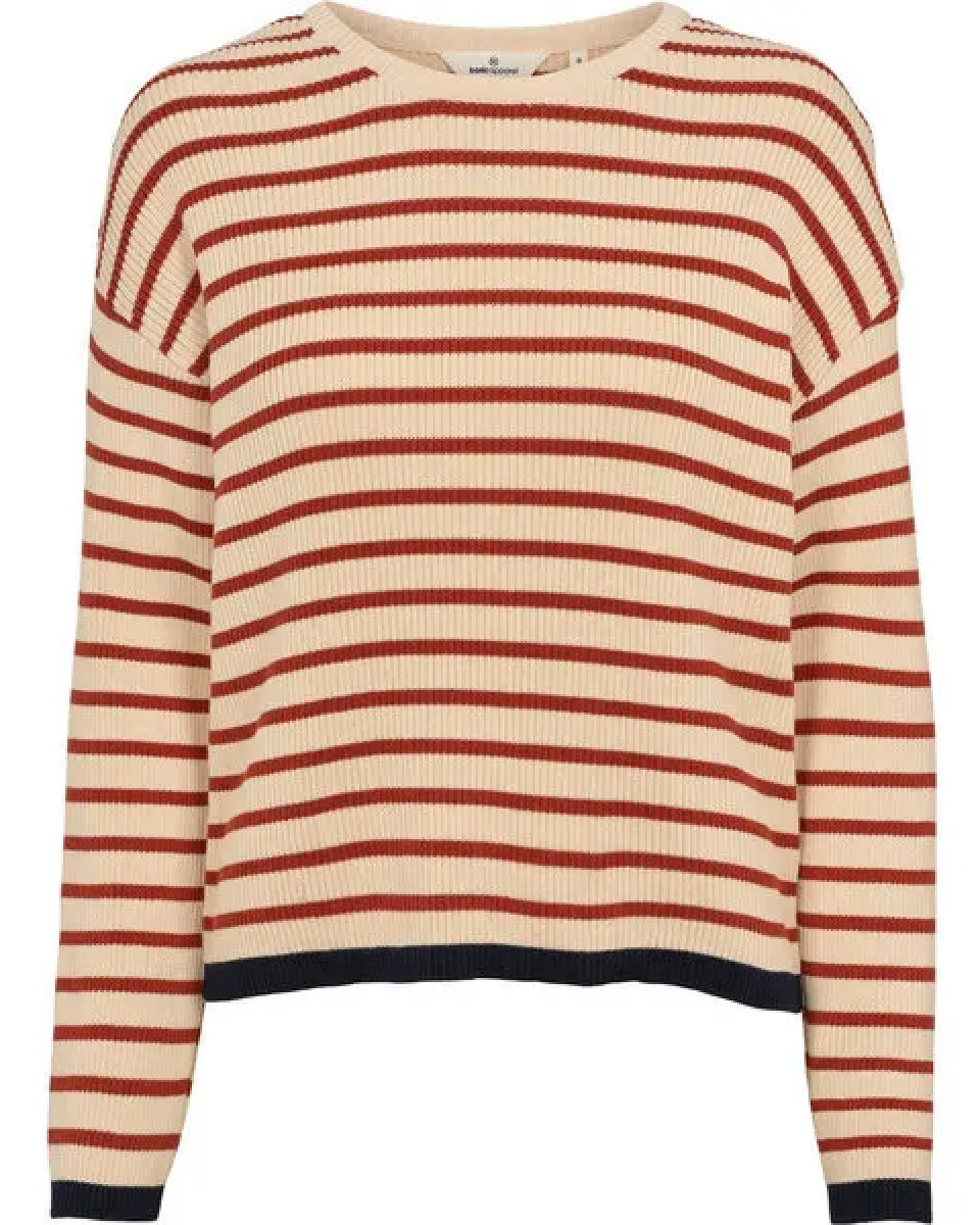 Basic Apparel Gestreifter Sweater LILA - Pullover aus Bio-Baumwolle – Ansicht 3
