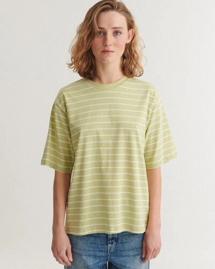 Basic Apparel Gestreiftes T-Shirt RAJA aus Bio-Baumwolle
